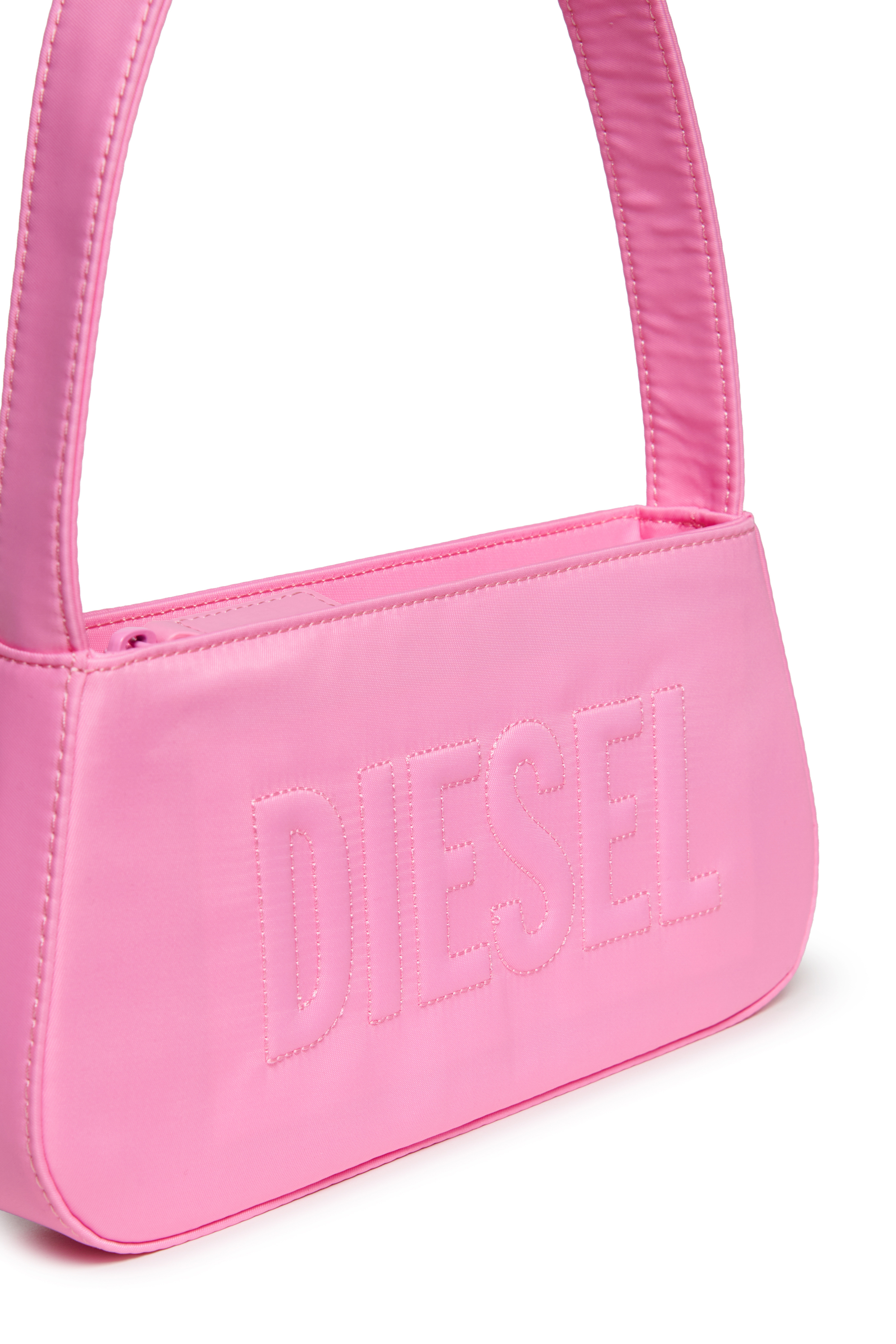 Diesel - WDELIA, WDELIA Bolsa de nylon con logotipo bordado Mujer in Rosa - 4