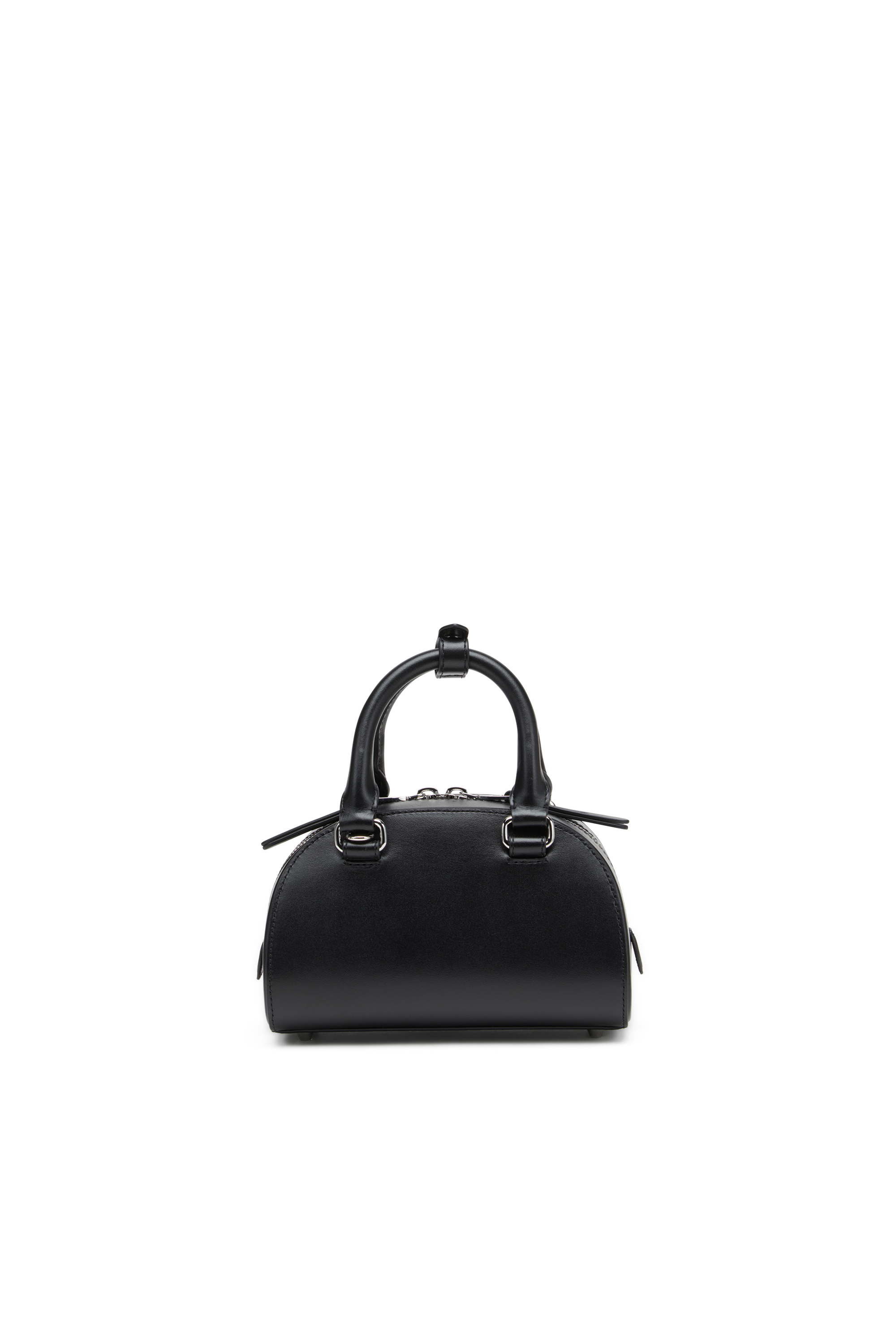Diesel - 1DR DOME CROSSBODY, Mini bolso de cuero tipo bowling Mujer in Negro - 2