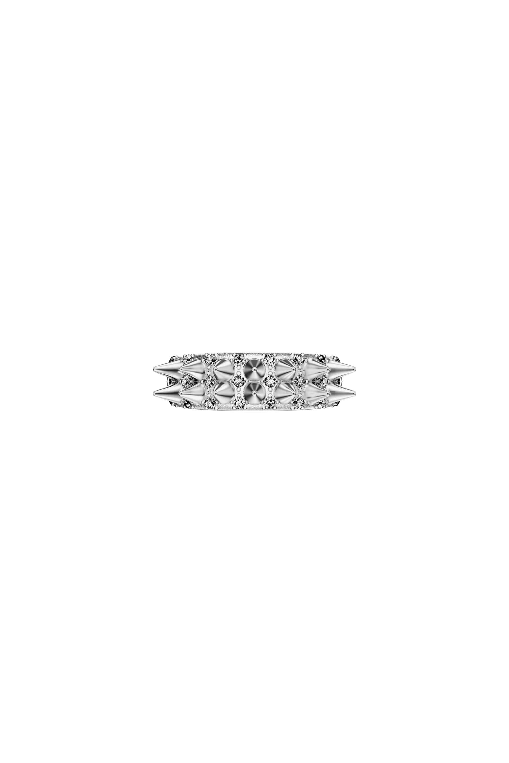 Diesel - DX1723040, Anillo tipo banda de acero inoxidable Unisex in Plateado - 3
