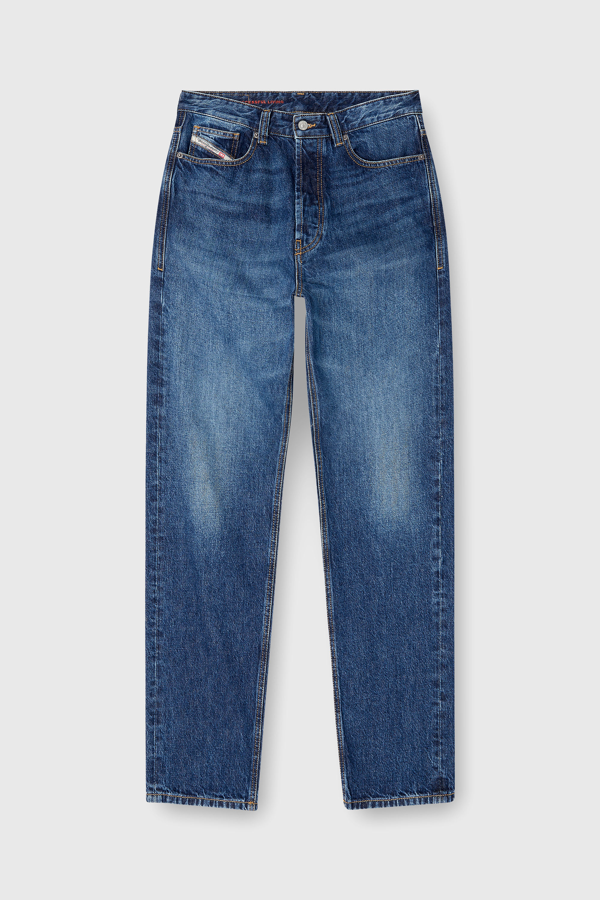 Diesel - Regular Jeans 2024 D-Macs 09I27 Hombre, Azul medio - 2