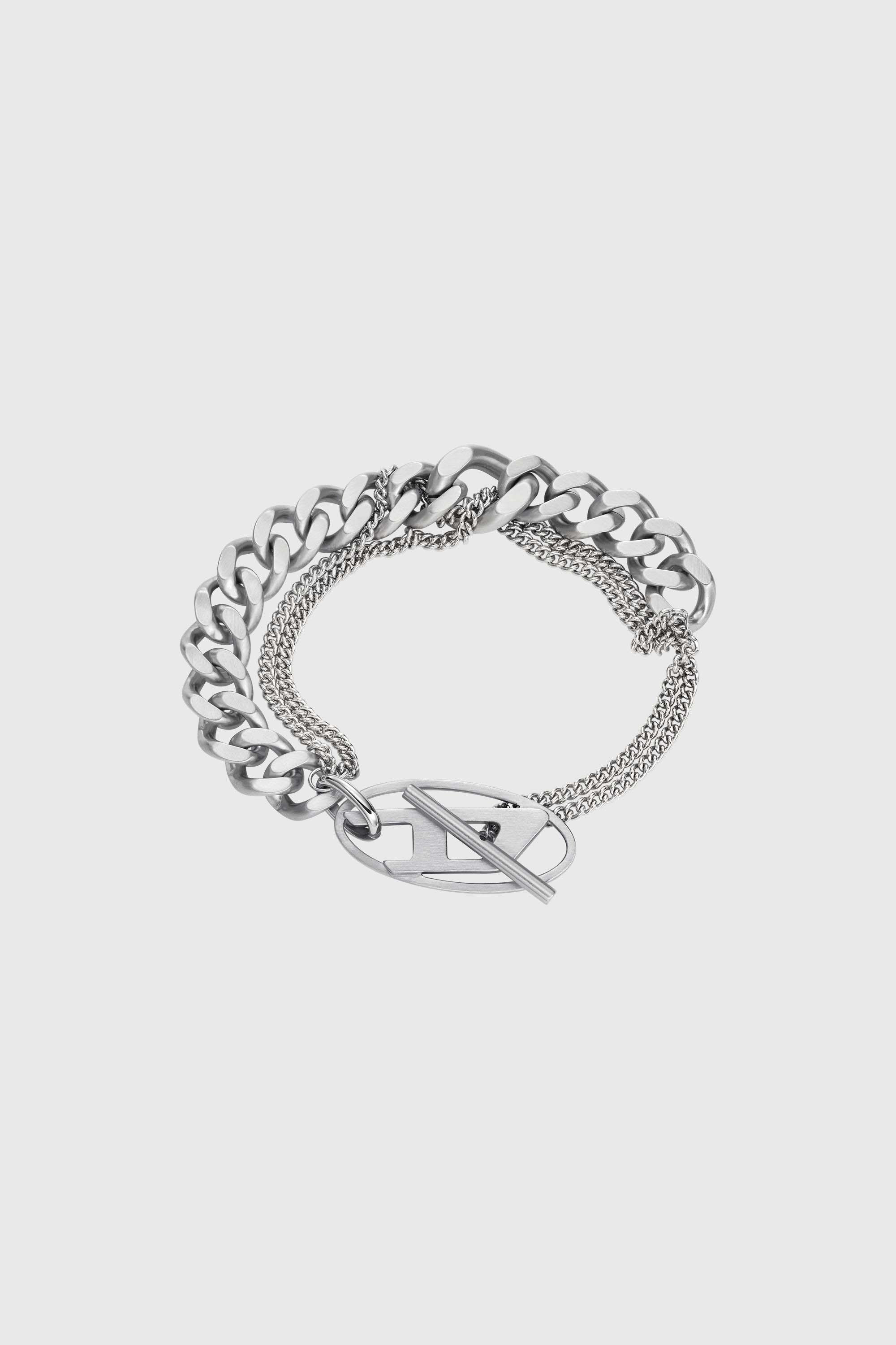 Diesel - DX1550040 JEWEL, Pulsera de cadena de acero inoxidable Unisex in Plateado - 1