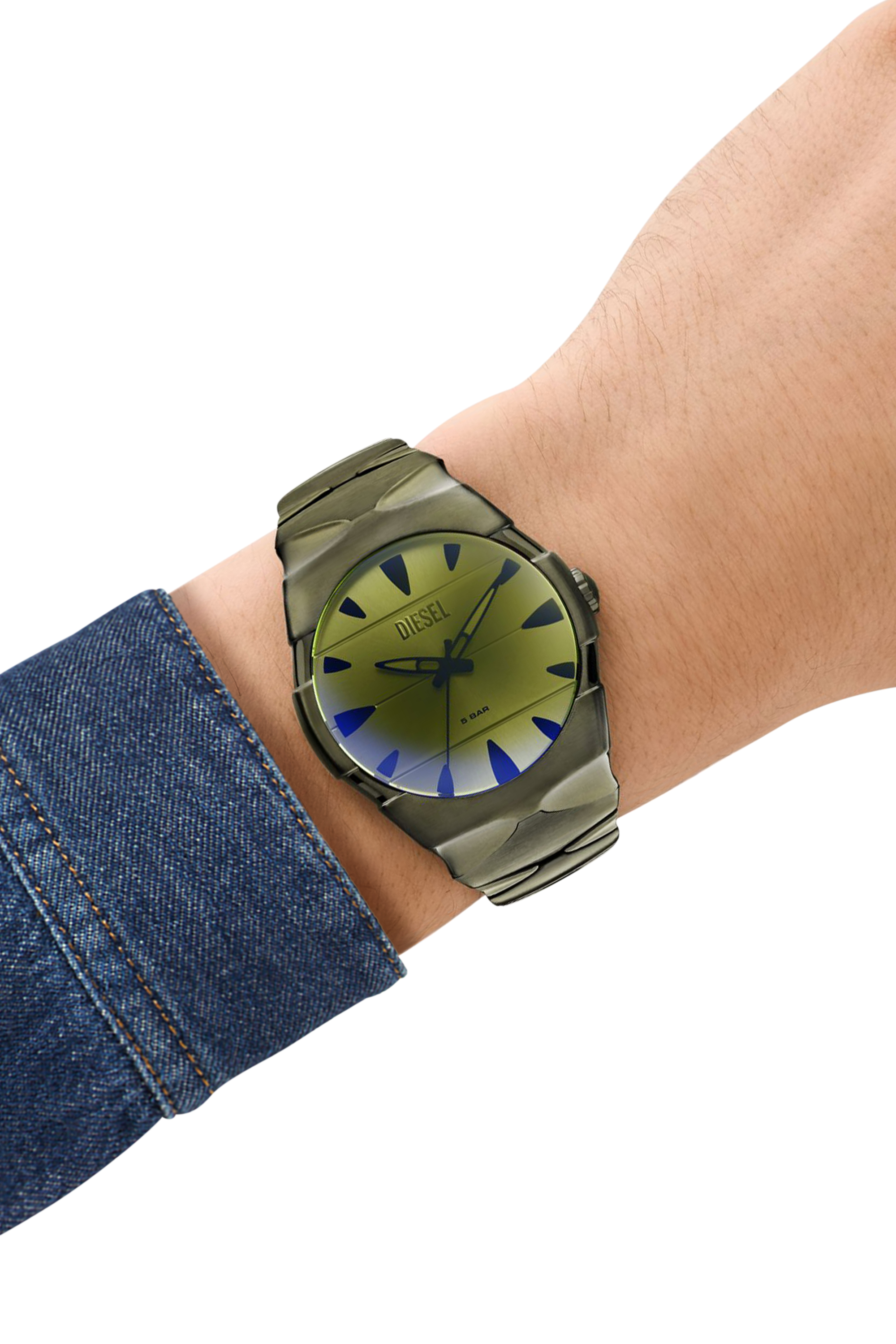 Diesel - DZ2215, Reloj D-Sruptor de acero inoxidable Hombre in Verde - 4