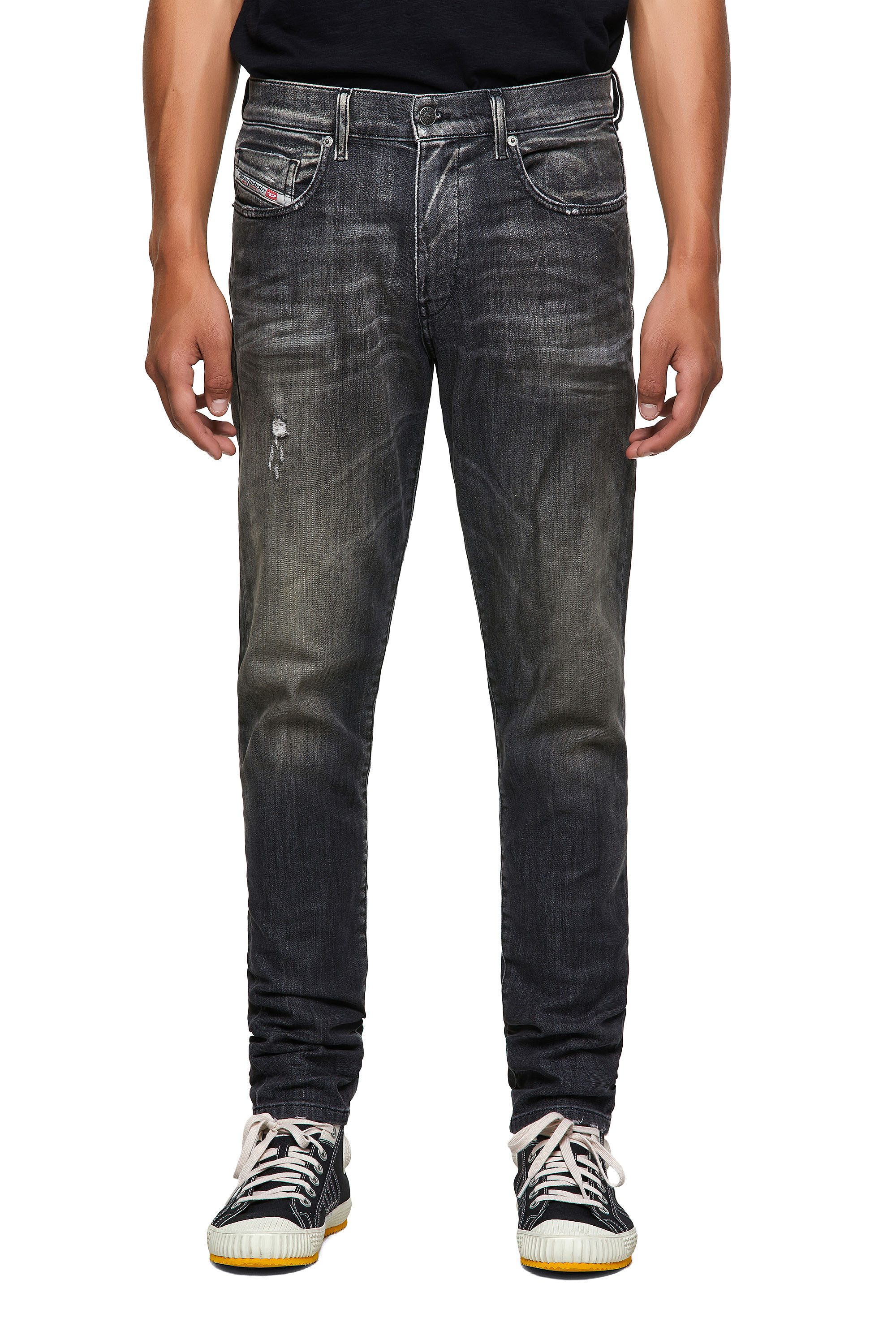 D-Strukt JoggJeans® 09B54, Negro/Gris oscuro - Vaqueros