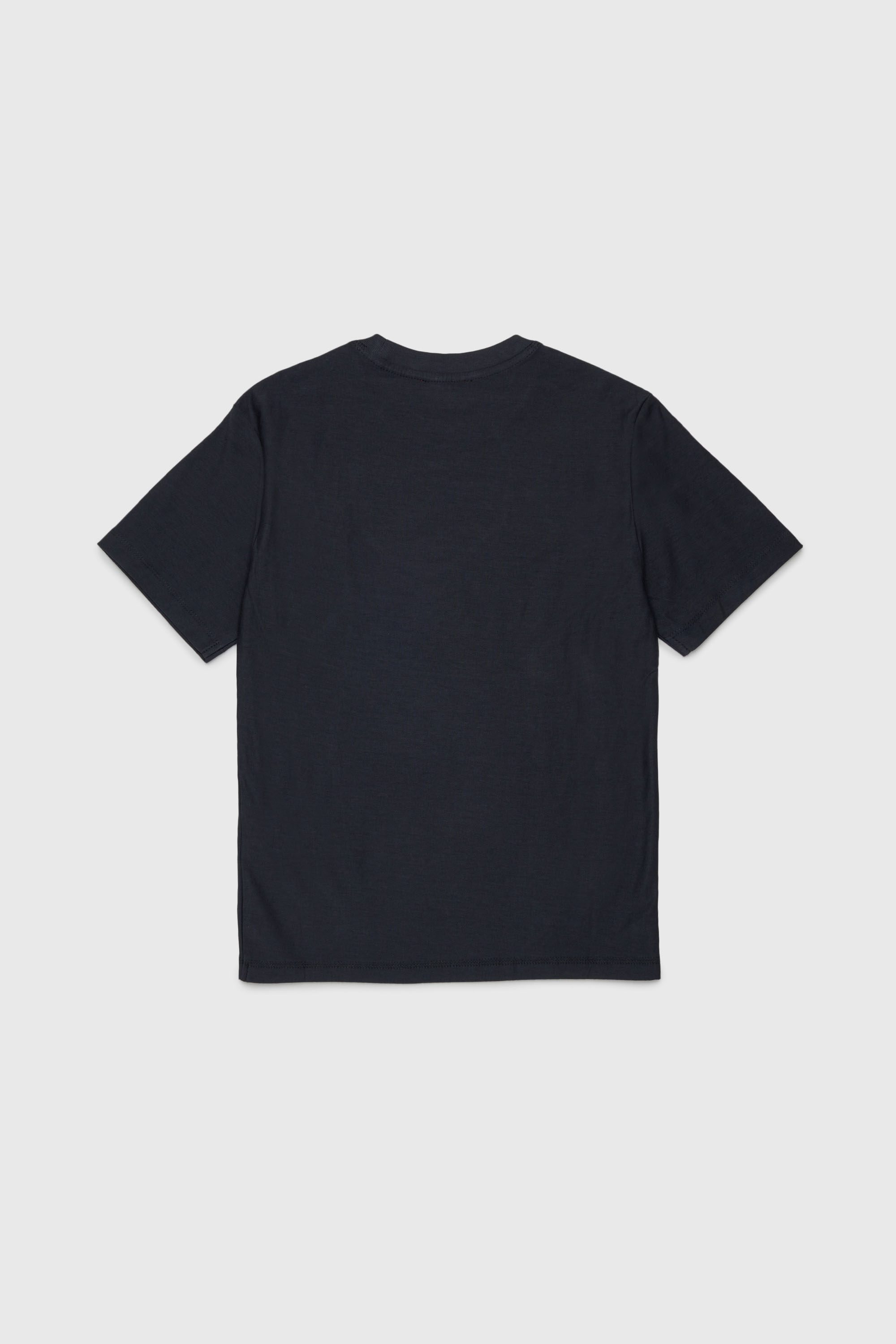Diesel - TFRIT OVER, Camiseta con logo Oval D y efecto jaspeado Hombre in Negro - 2