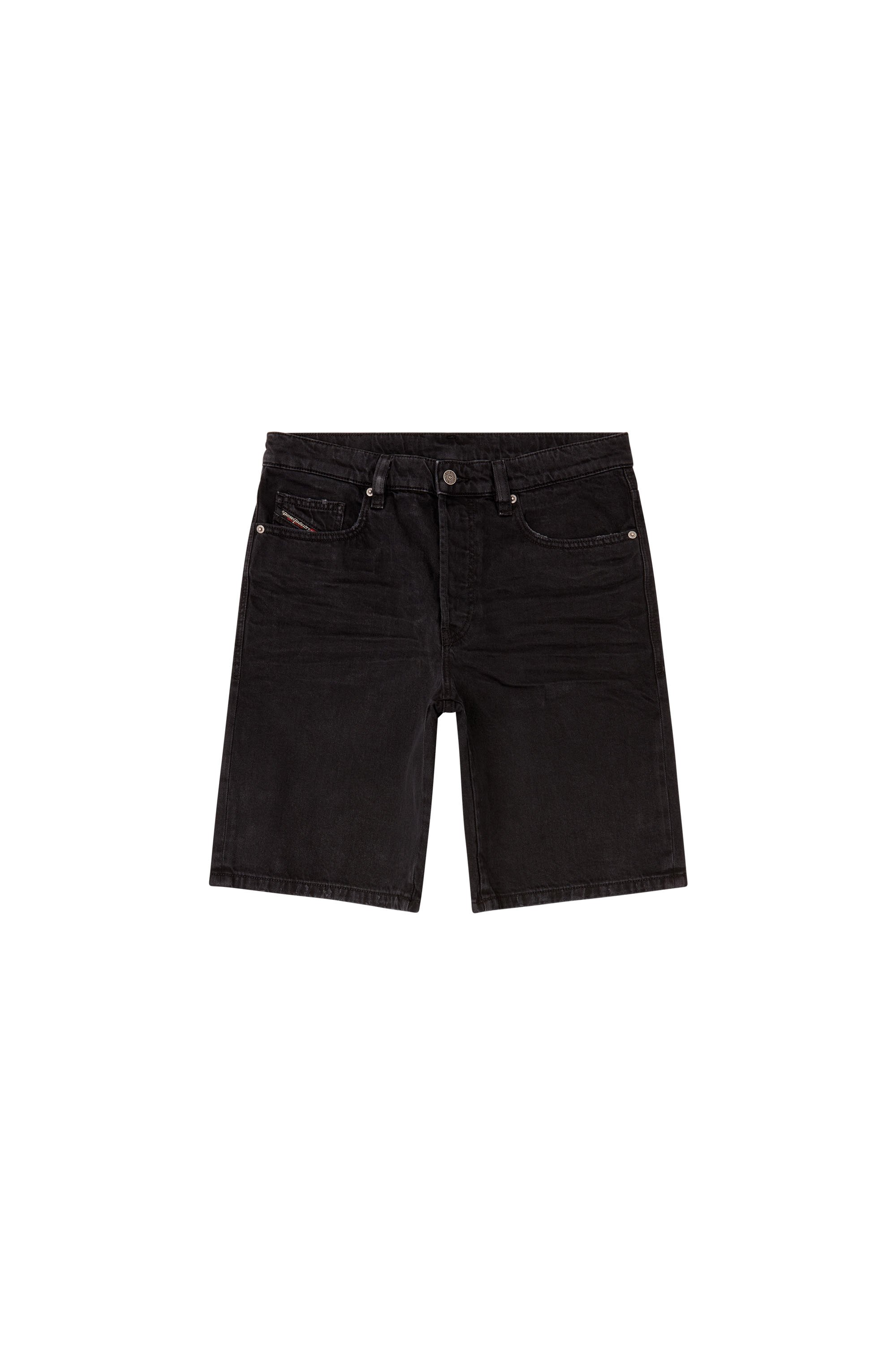 Diesel - REGULAR-SHORT, Pantalones cortos en denim Hombre in Negro - 3