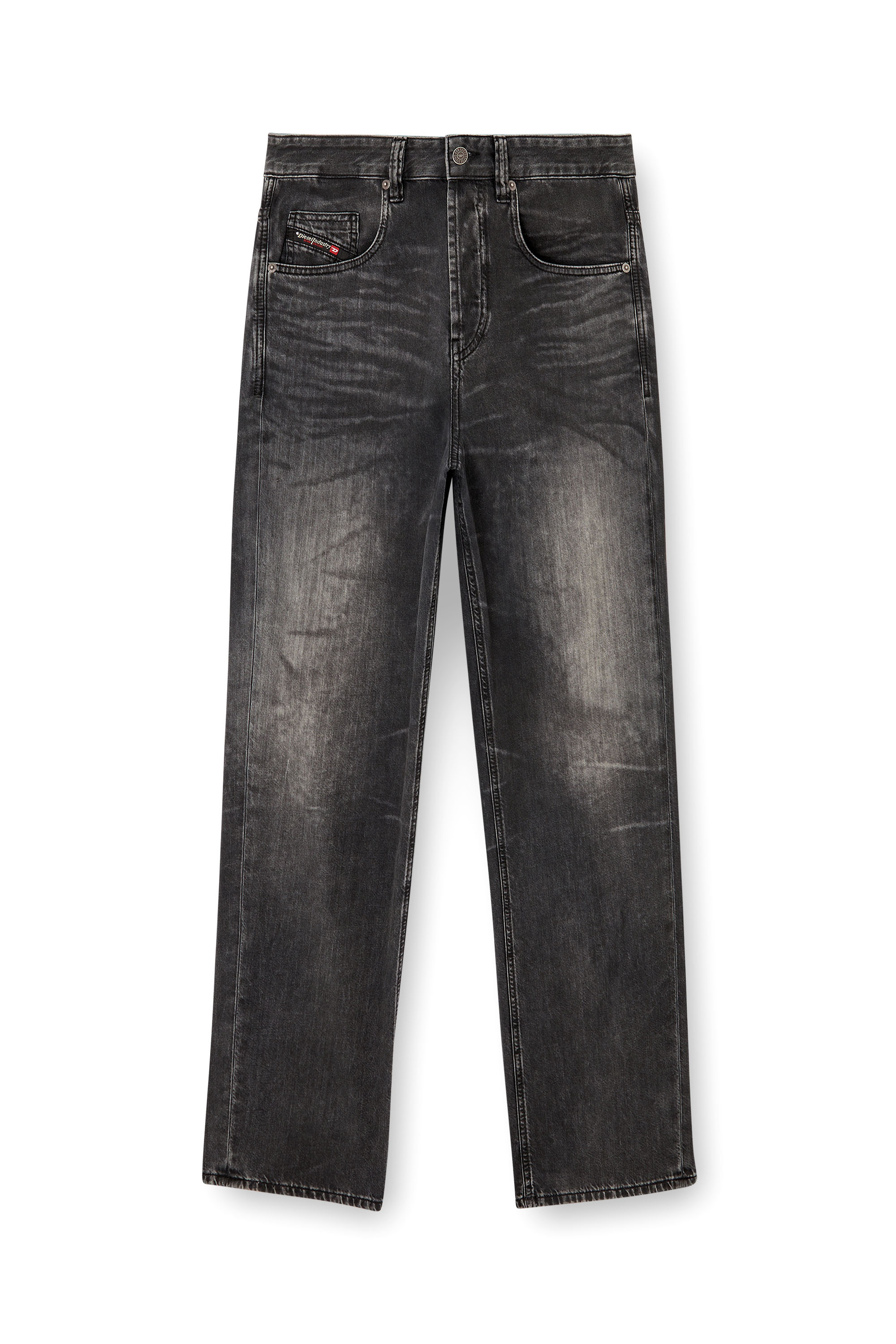 Diesel - Relaxed Jeans 2001 D-Macro 0CEBC Hombre, Negro/Gris oscuro - 3