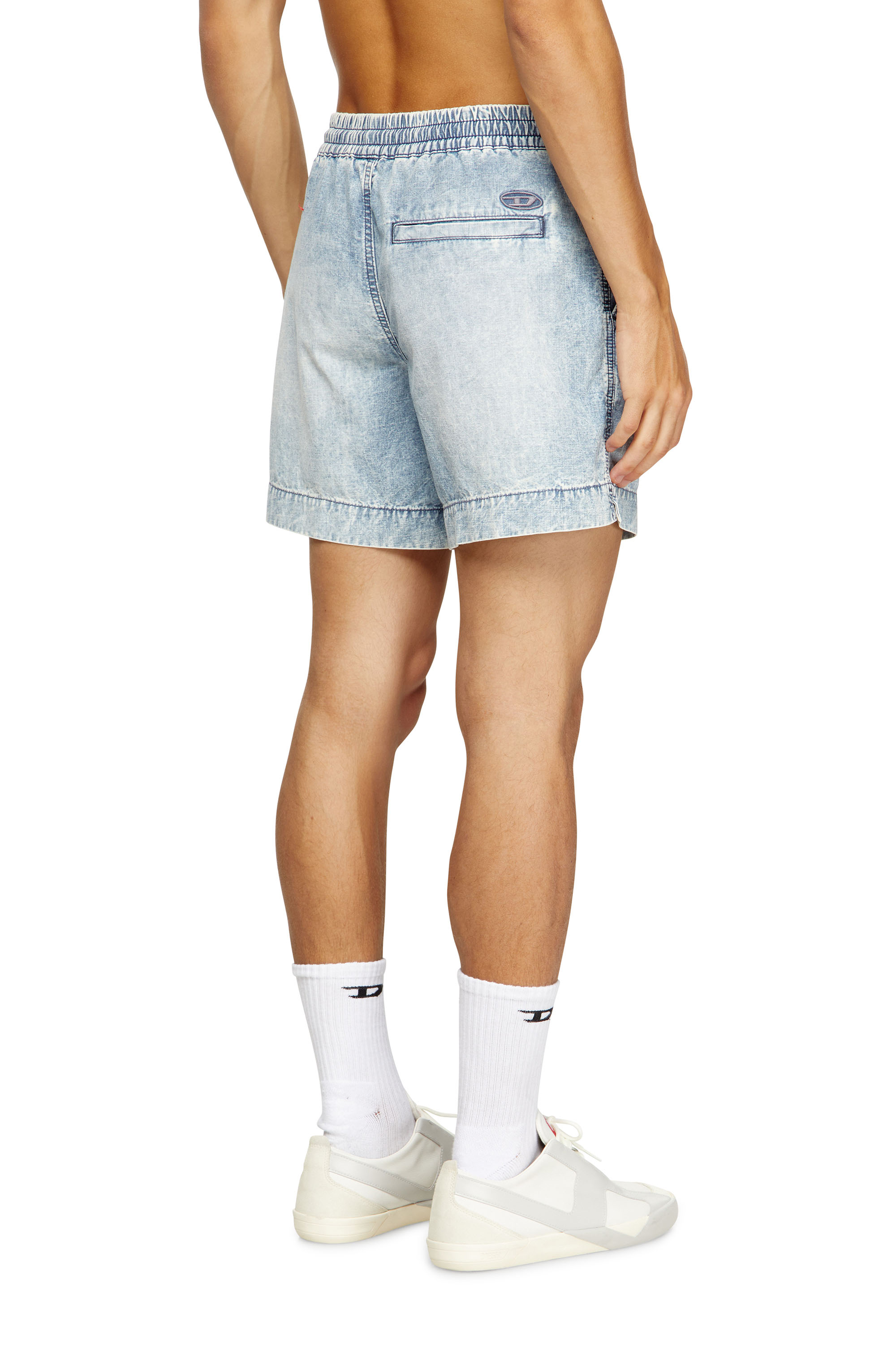 Diesel - D-TENNI-S, Pantalones cortos en denim efecto mármol Unisex in Azul marino - 2