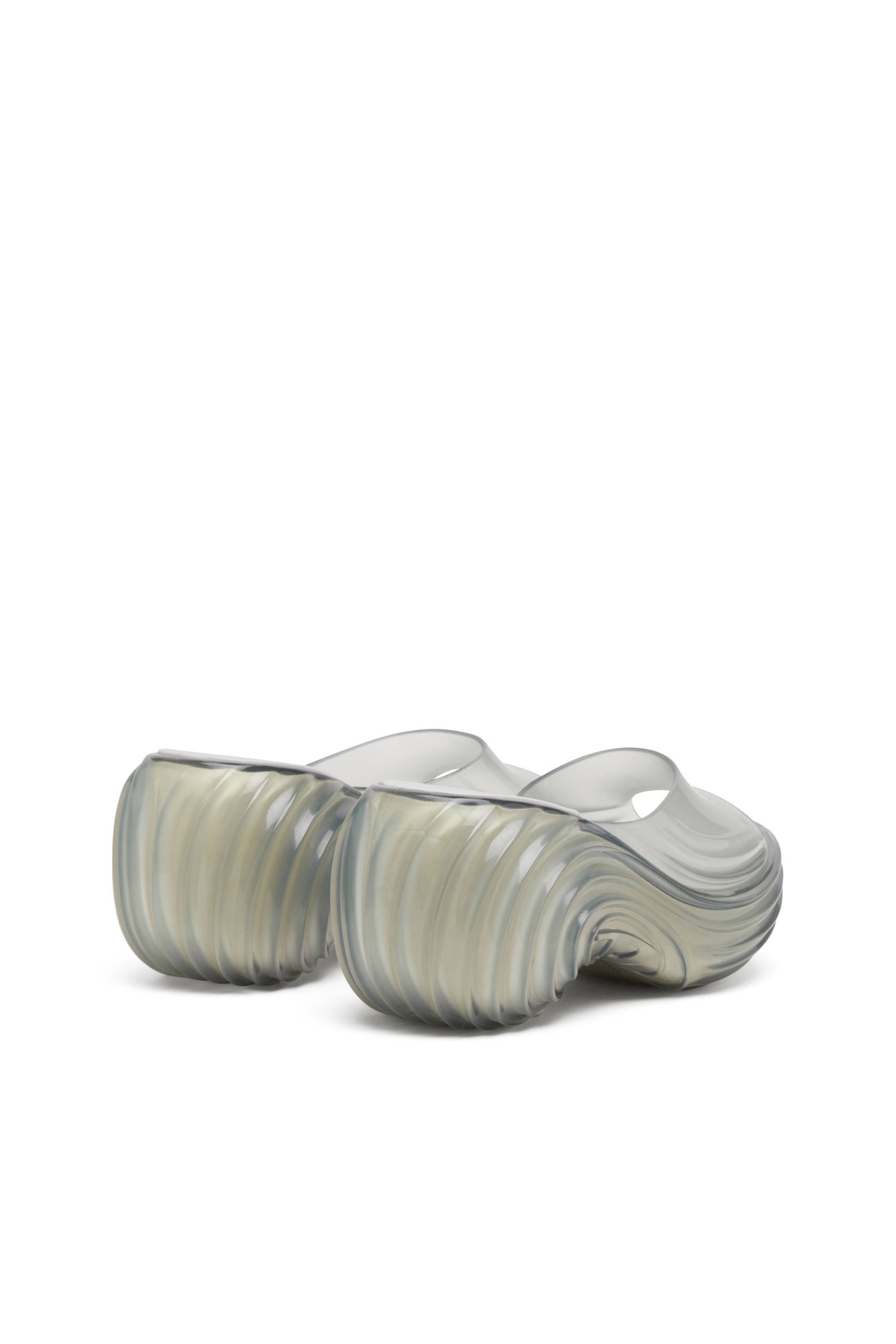 Diesel - MELISSA QUANTUM PLATFORM, Zueco de plataforma en Melflex® Mujer in Gris - 4