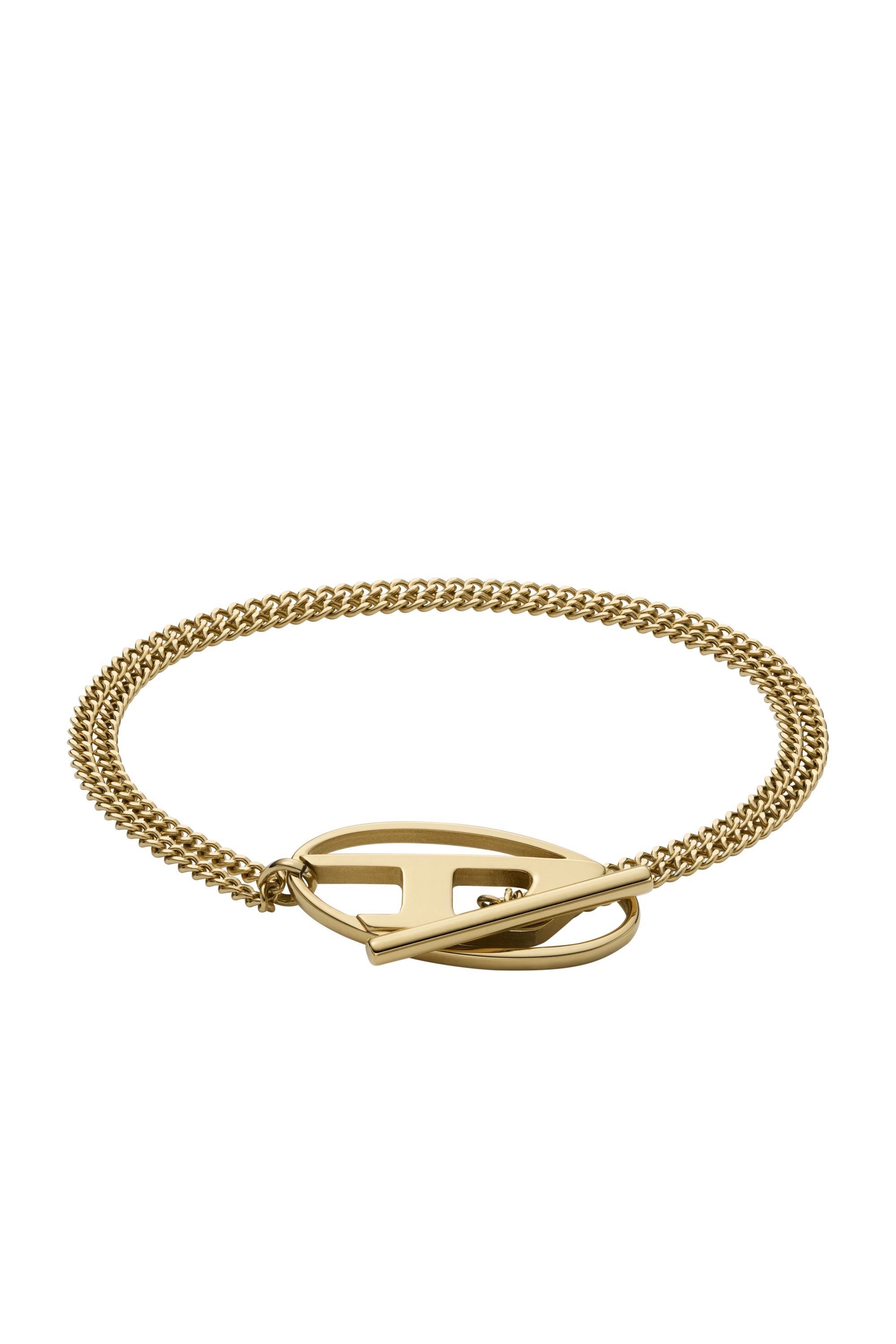 Diesel - DX1571710 JEWEL, Pulsera de cadena de acero inoxidable dorado Unisex in Dorado - 1