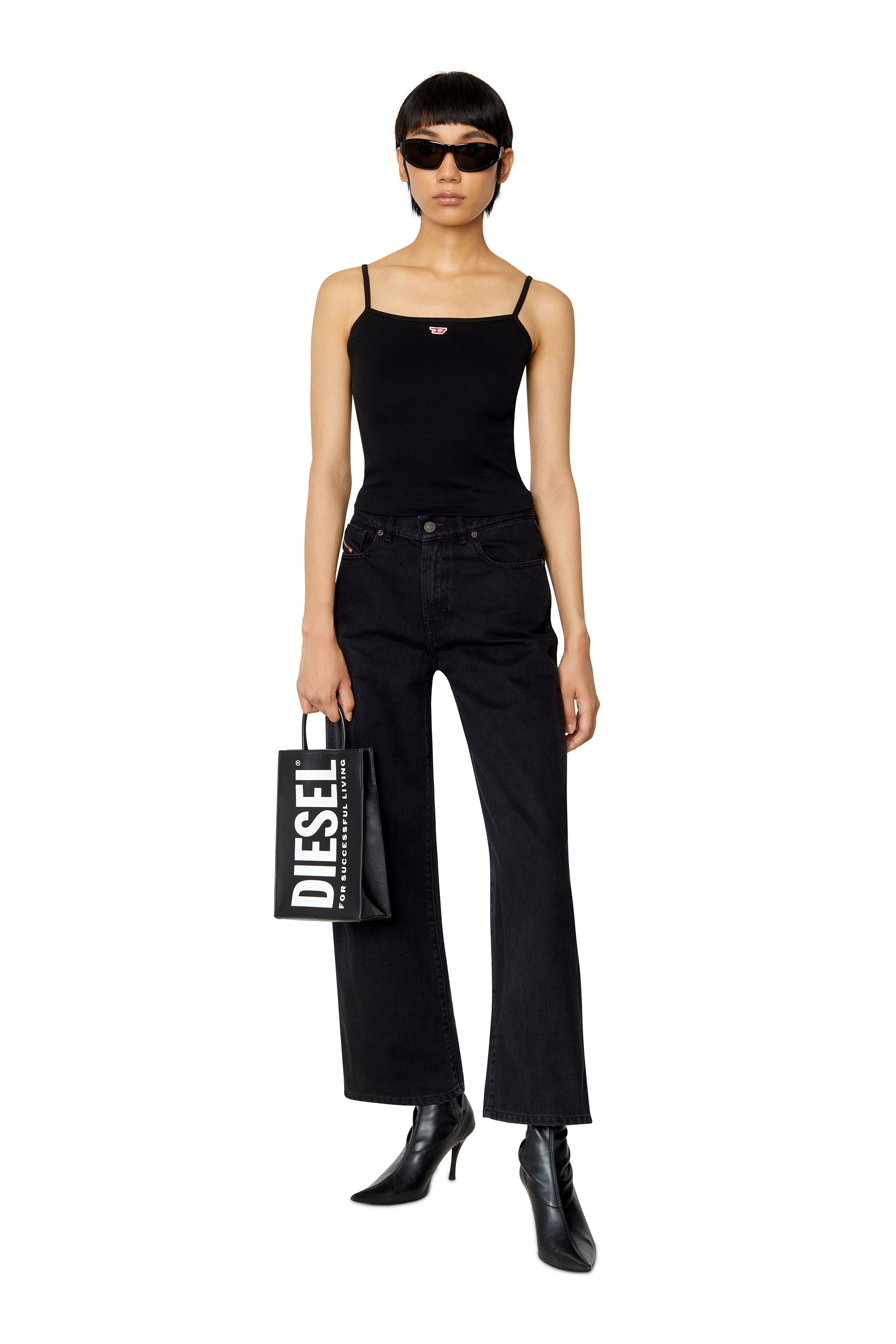 Diesel - 2000 Widee Z09RL Bootcut and Flare Jeans, Negro/Gris oscuro - Image 6