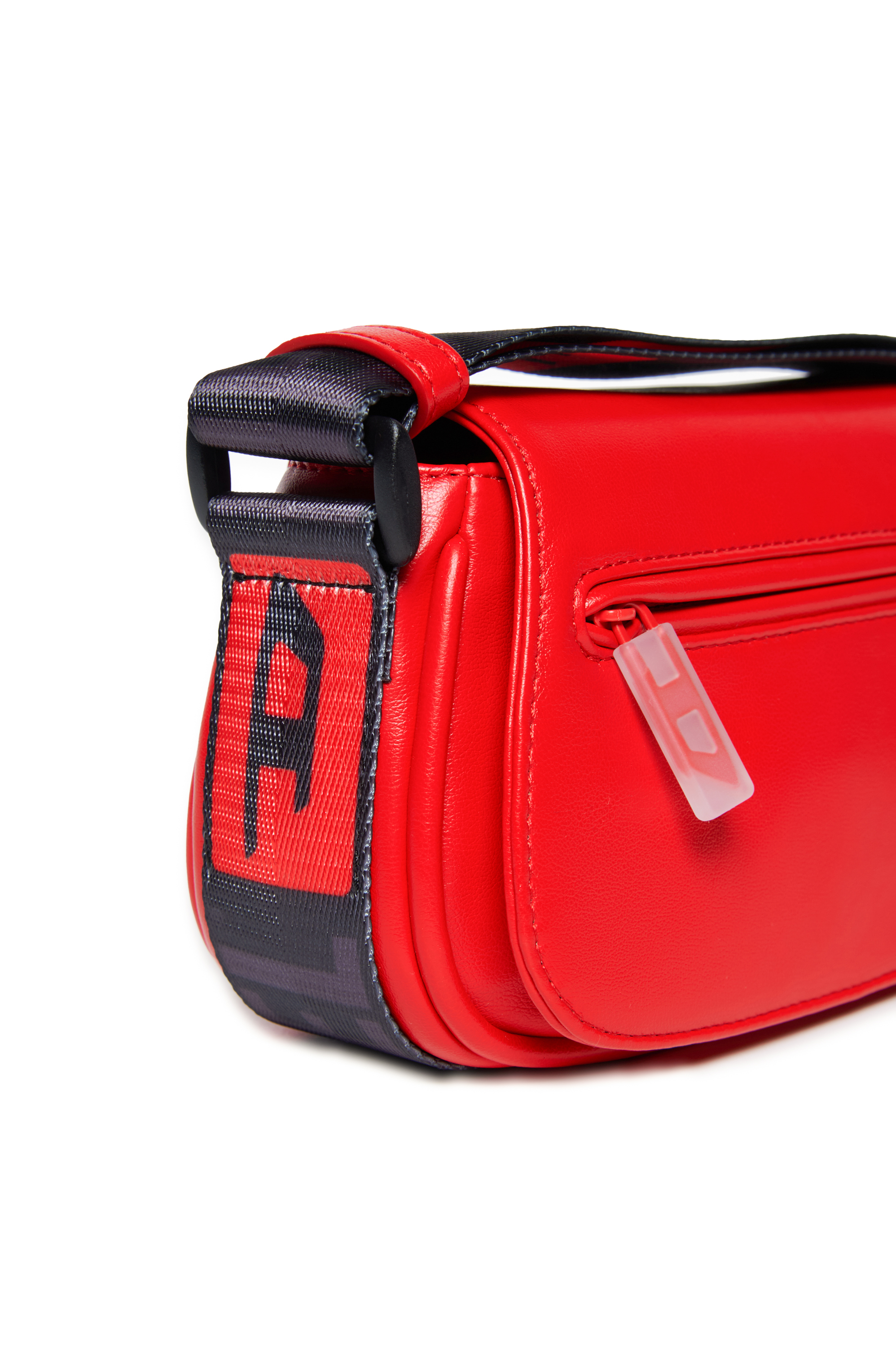 Diesel - CROSSBODY, Bolso bandolera con correa con logotipo Mujer in Rojo - 4