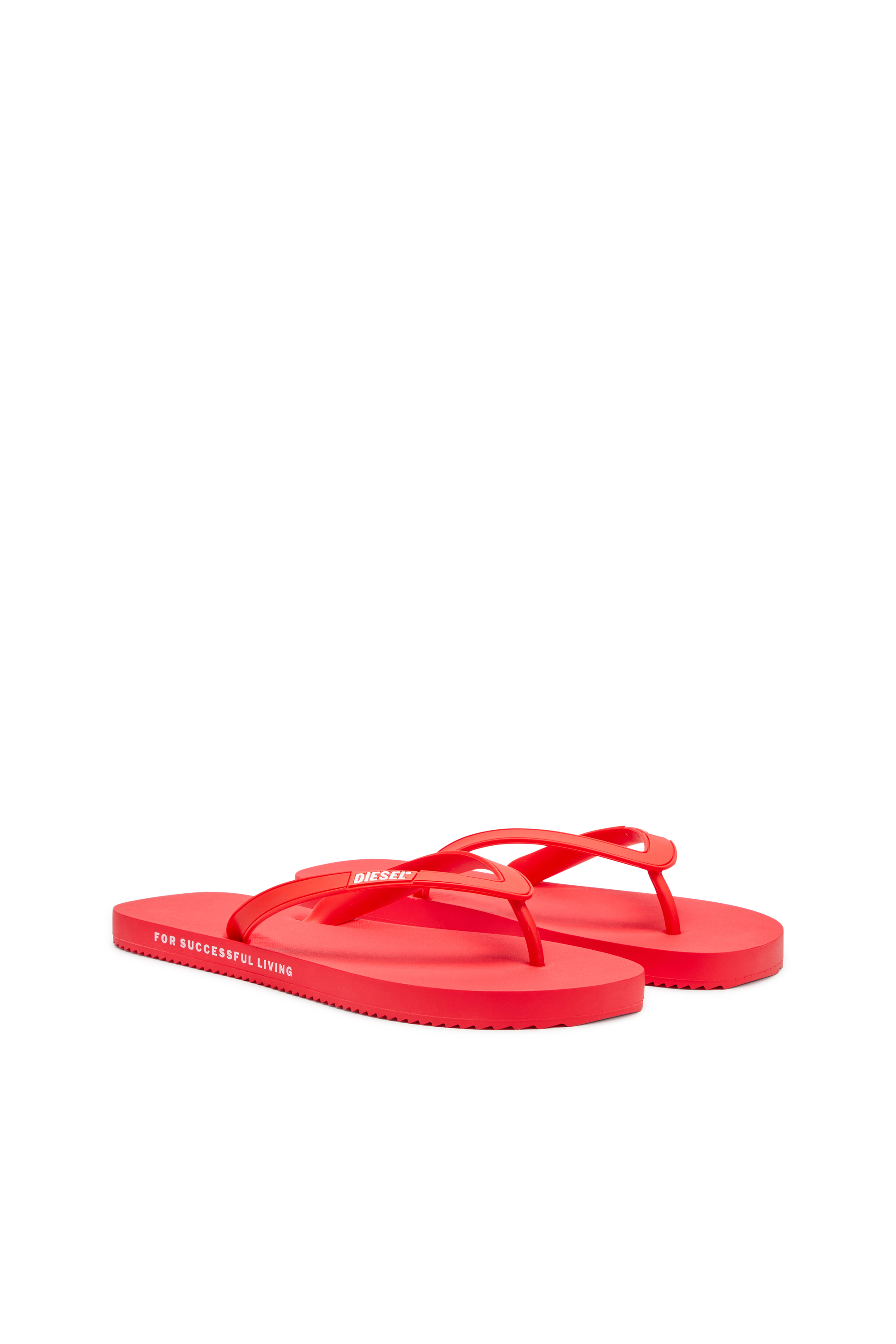 Diesel - SA-RIO W, Sa-Rio-Chancletas de goma Mujer in Rojo - 2