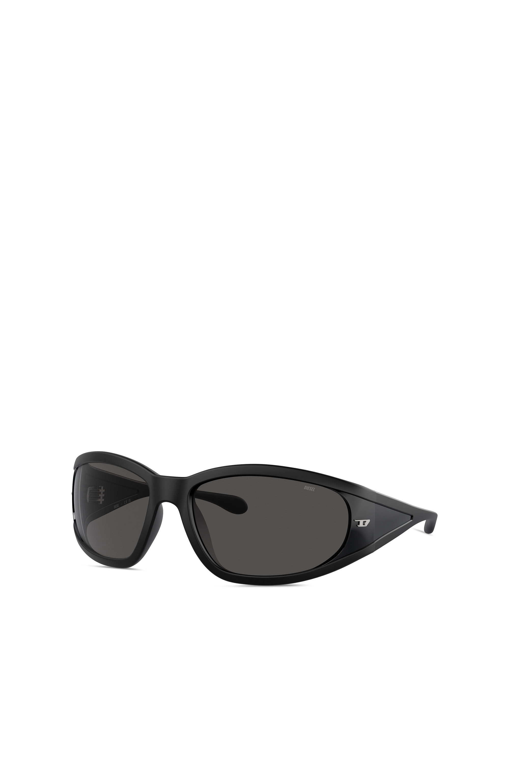 Diesel - 0DL3002, Unisex Rectangular sunglasses in acetate in Black - Image 4