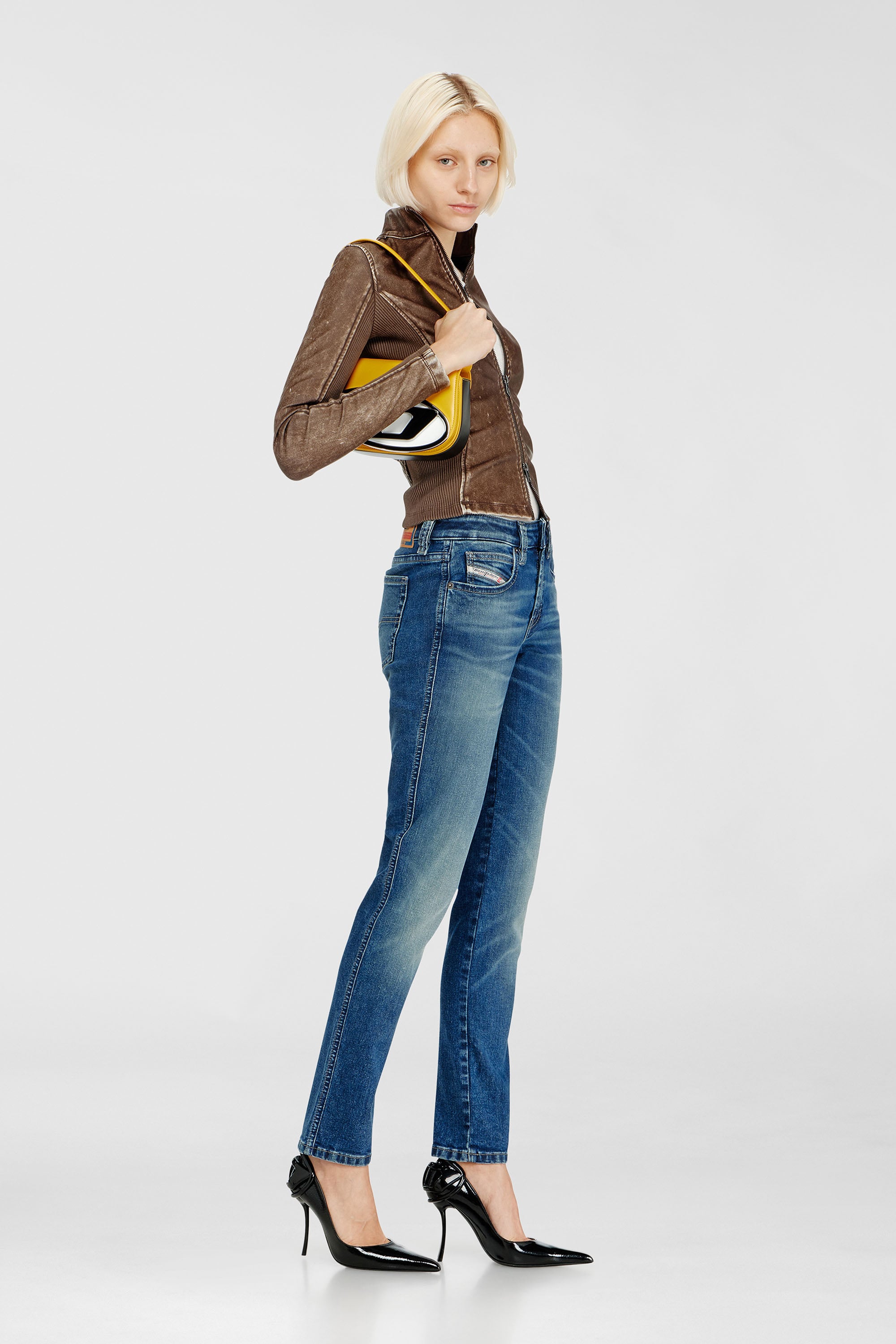Diesel - Slim Jeans 1992 D-Jiann 0DBEE Mujer, Azul medio - 1