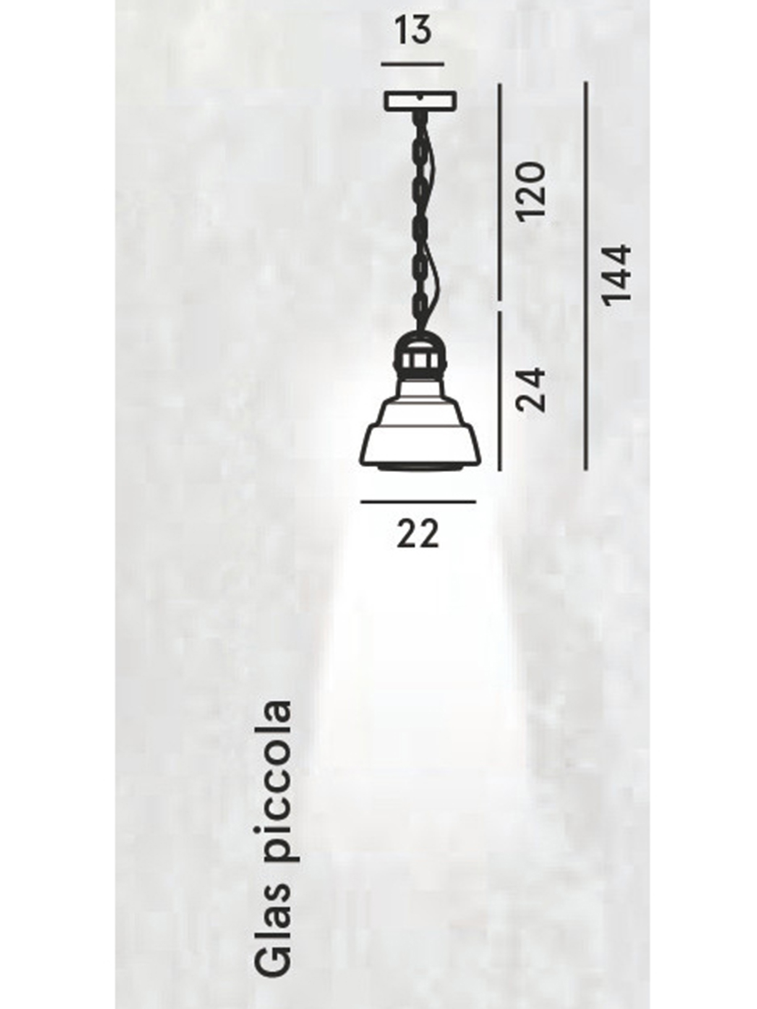 Diesel - GLAS PICCOLA, L&aacute;mpara peque&ntilde;a colgante de vidrio soplado Unisex in Plateado - 2