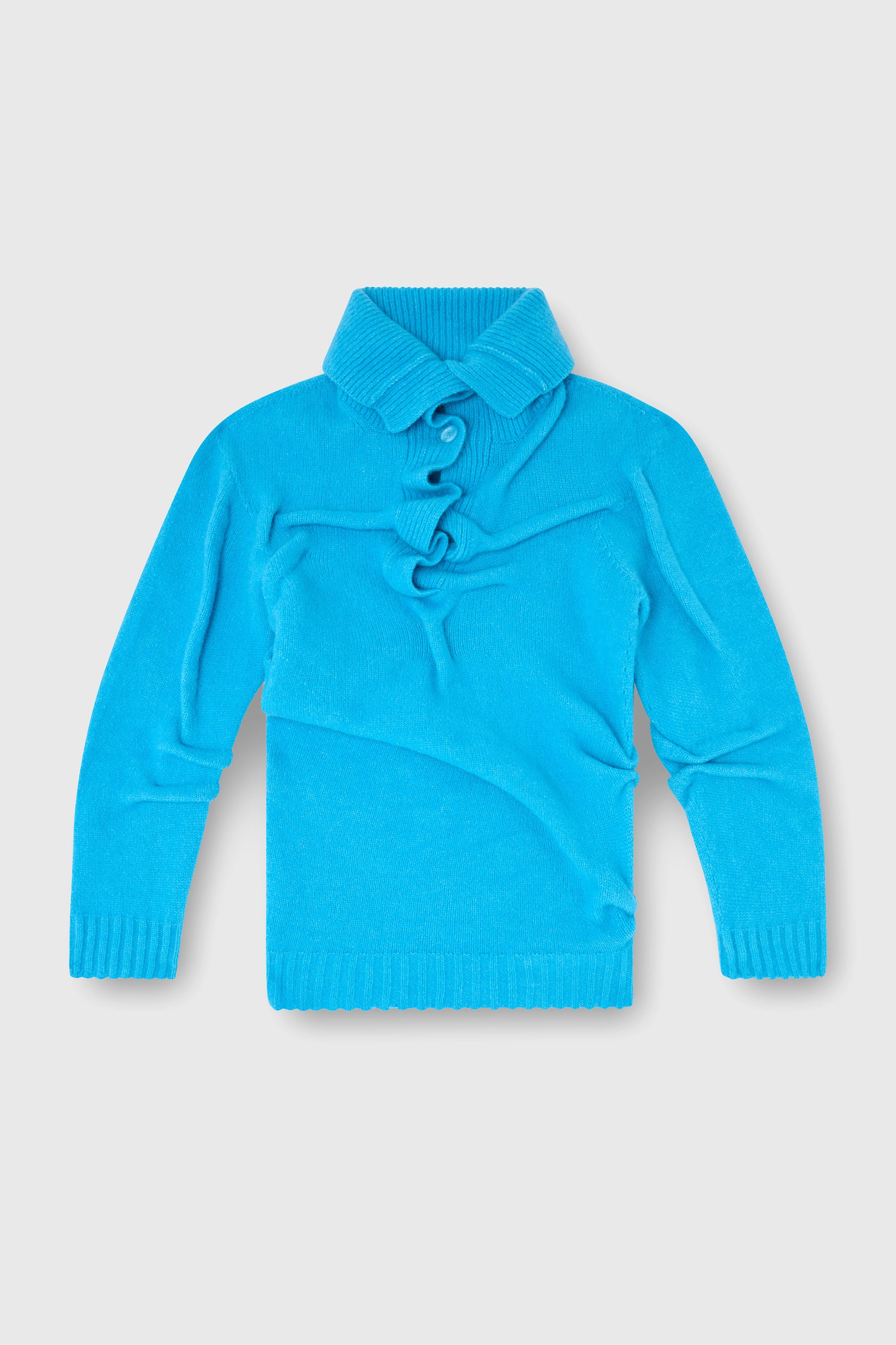 Diesel - M-AMARY, Jersey con cuello de botones en punto hervido arrugado Mujer in ToBeDefined - 2