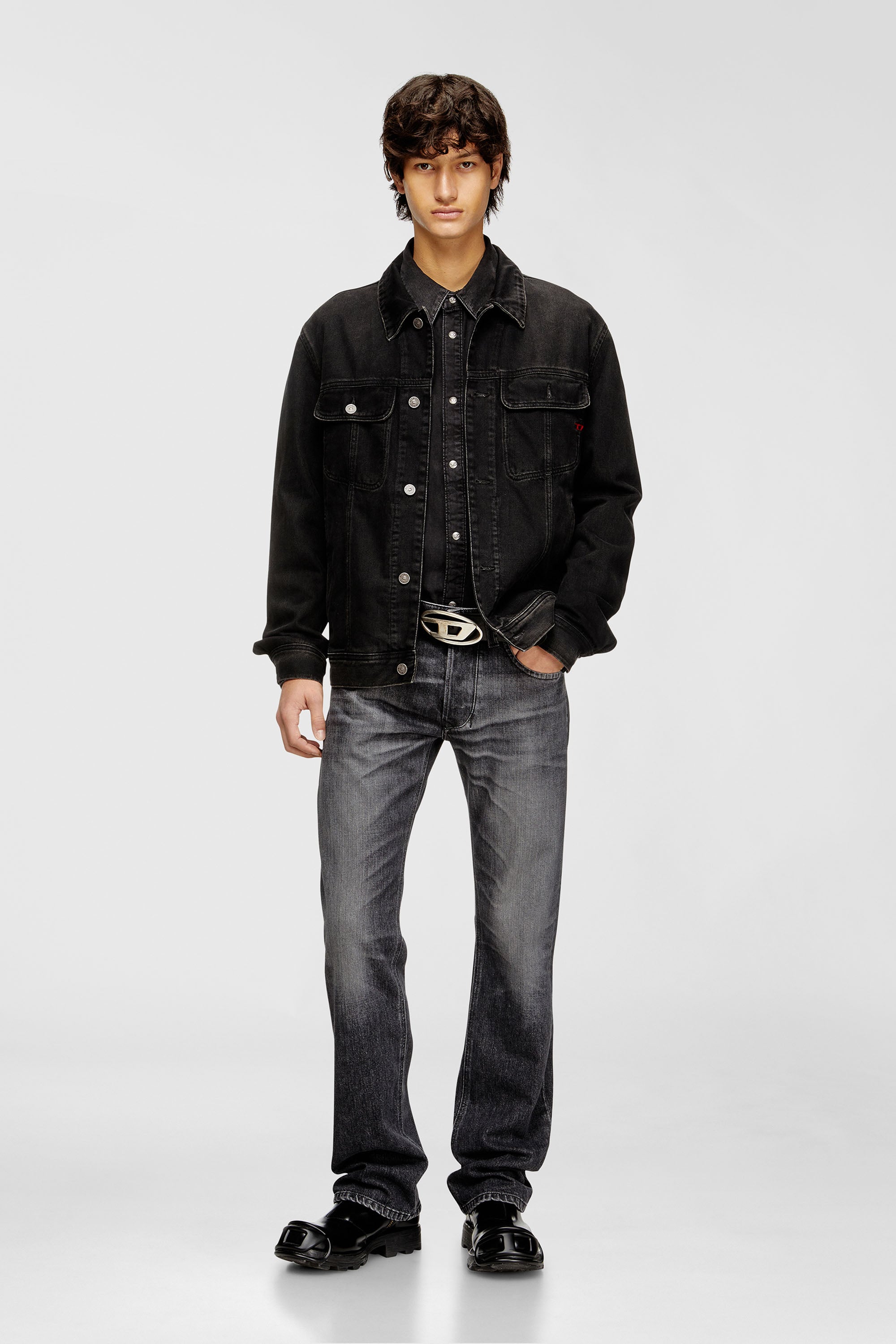 Diesel - Regular Jeans 1985 Larkee 09N49 Hombre, Gris - 2