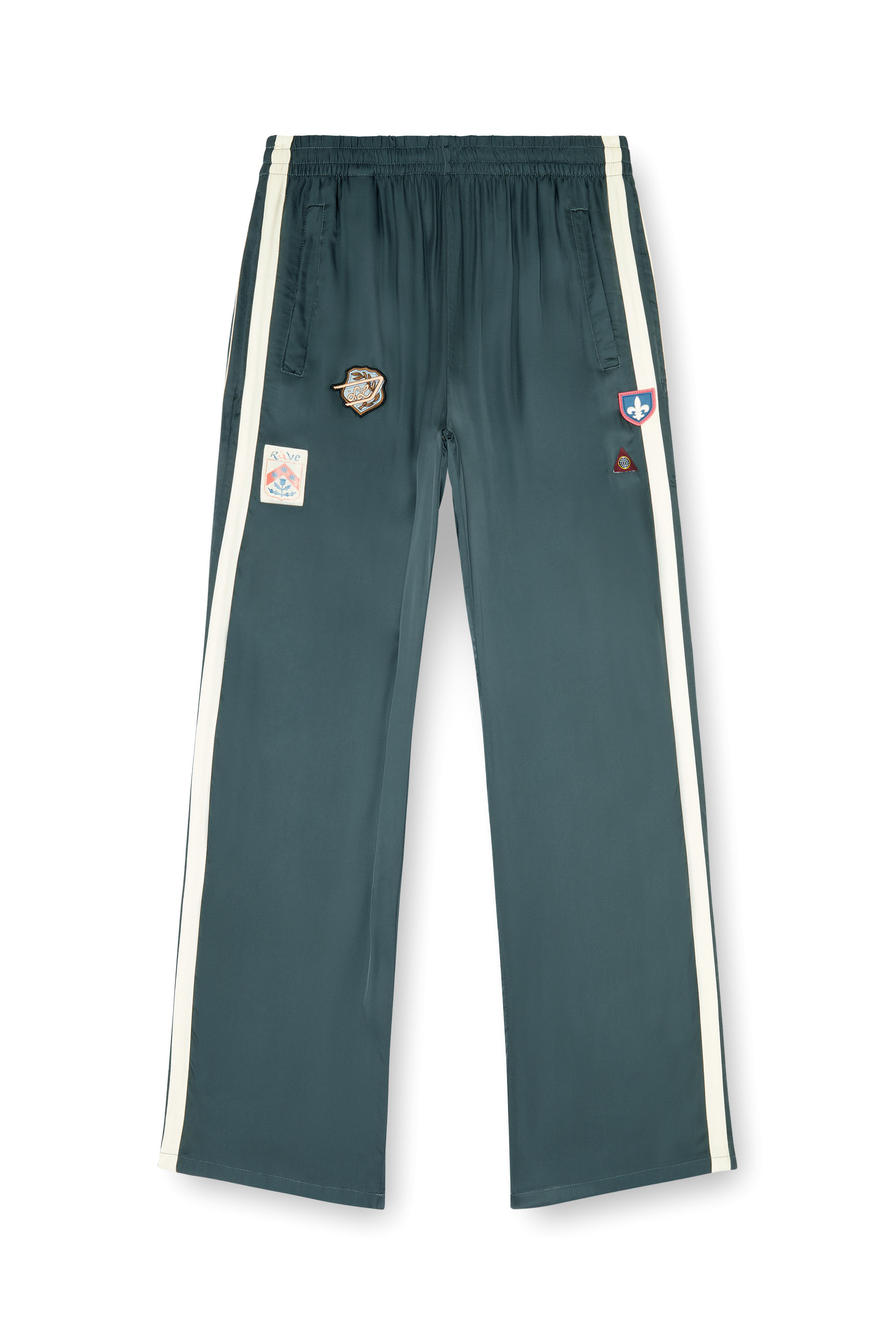 Diesel - P-ANNU, Pantal&oacute;n de sat&eacute;n con patches Hombre in ToBeDefined - 2