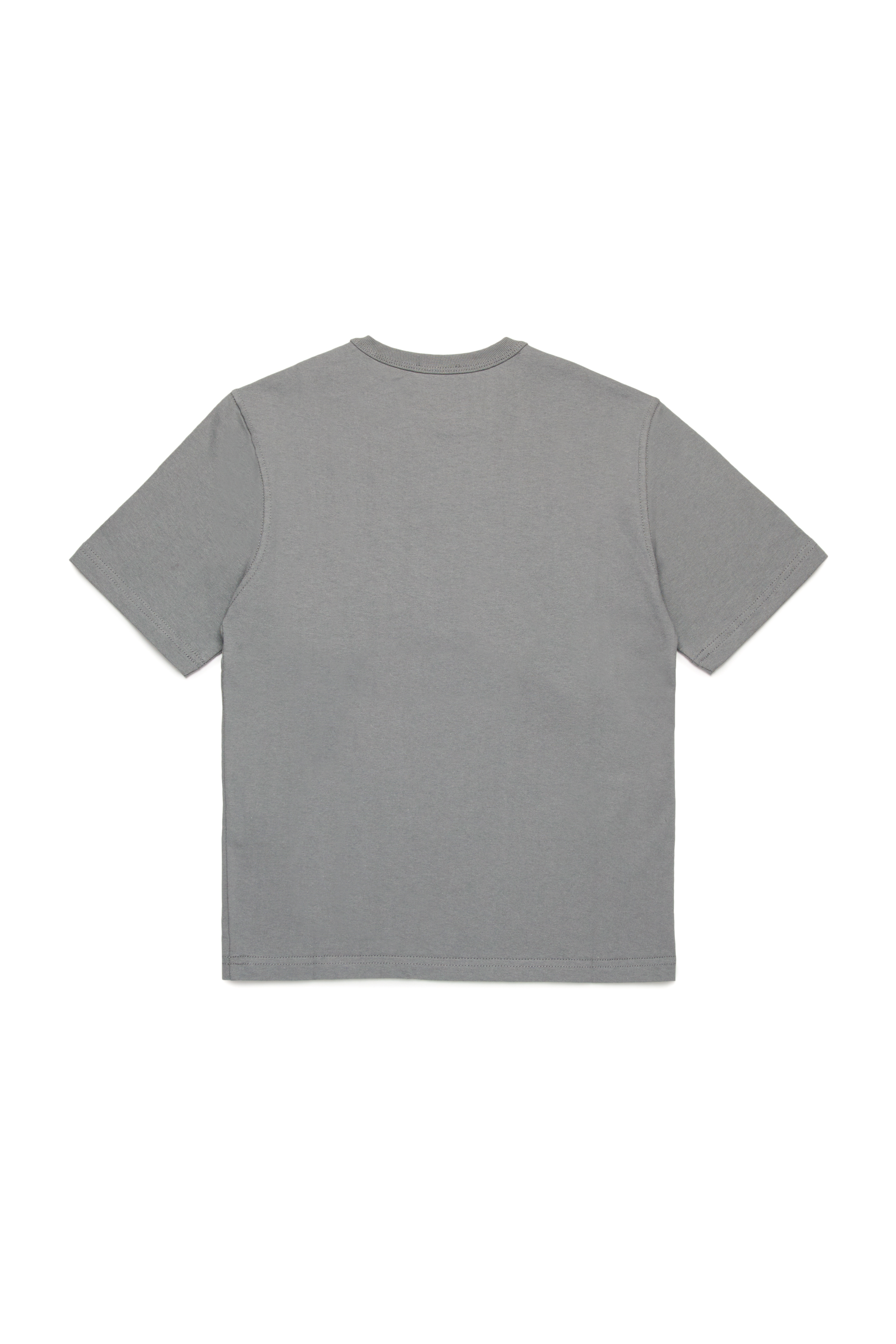 Diesel - TWASHN OVER, Camiseta con logotipo universitario DSL78 Hombre in Gris - 2