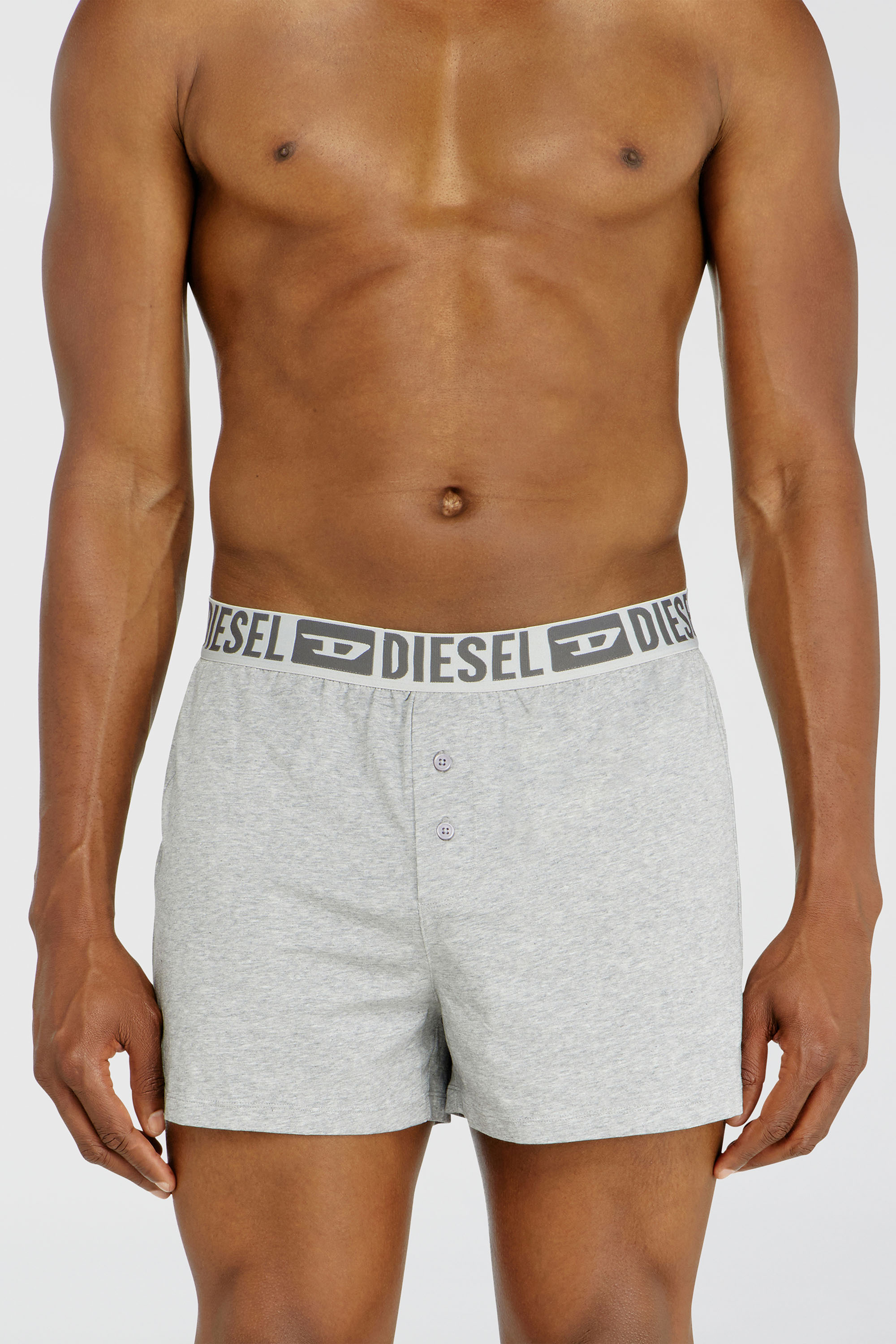 Diesel - STARKIE-D-CORE-2PACK, Paquete de dos b&oacute;xers de algod&oacute;n stretch Hombre in Gris - 2