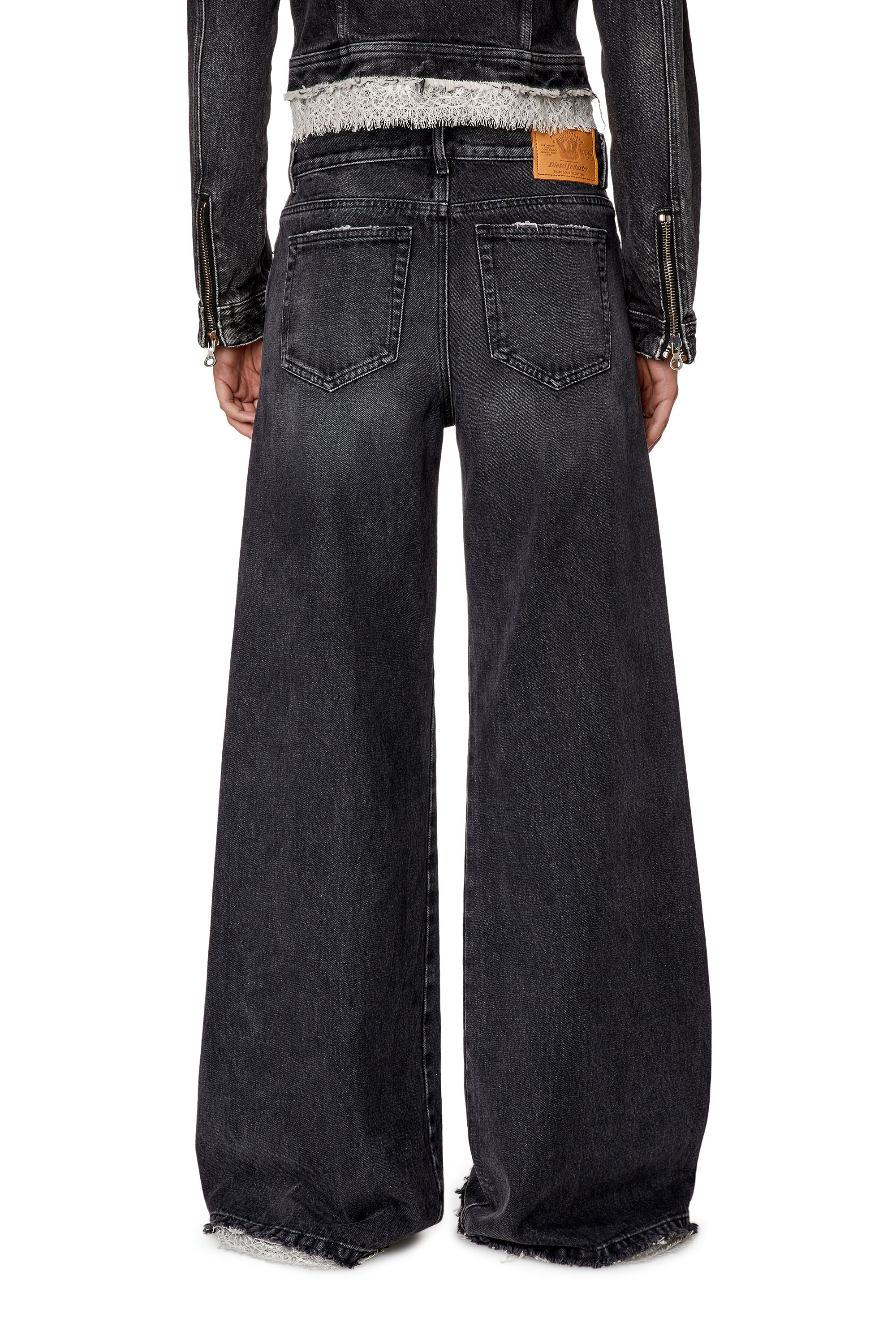Diesel - Bootcut and Flare Jeans 1978 D-Akemi 007S2, Negro/Gris oscuro - Image 4