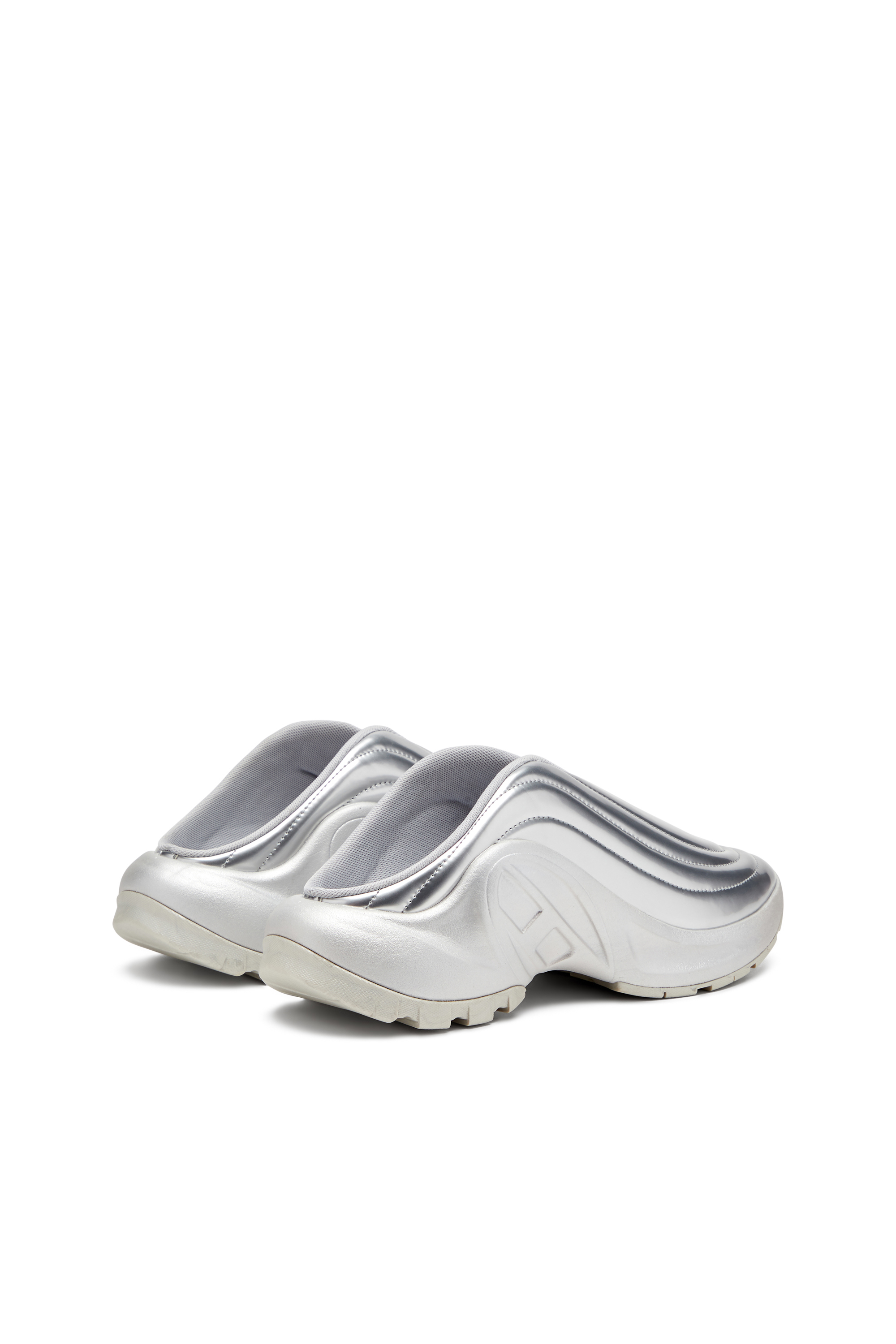 S-D-RUNNER MULE X, Silver Diesel - S-D-RUNNER MULE X, Unisex's S-D-Runner-Metallic mules in Silver - 3