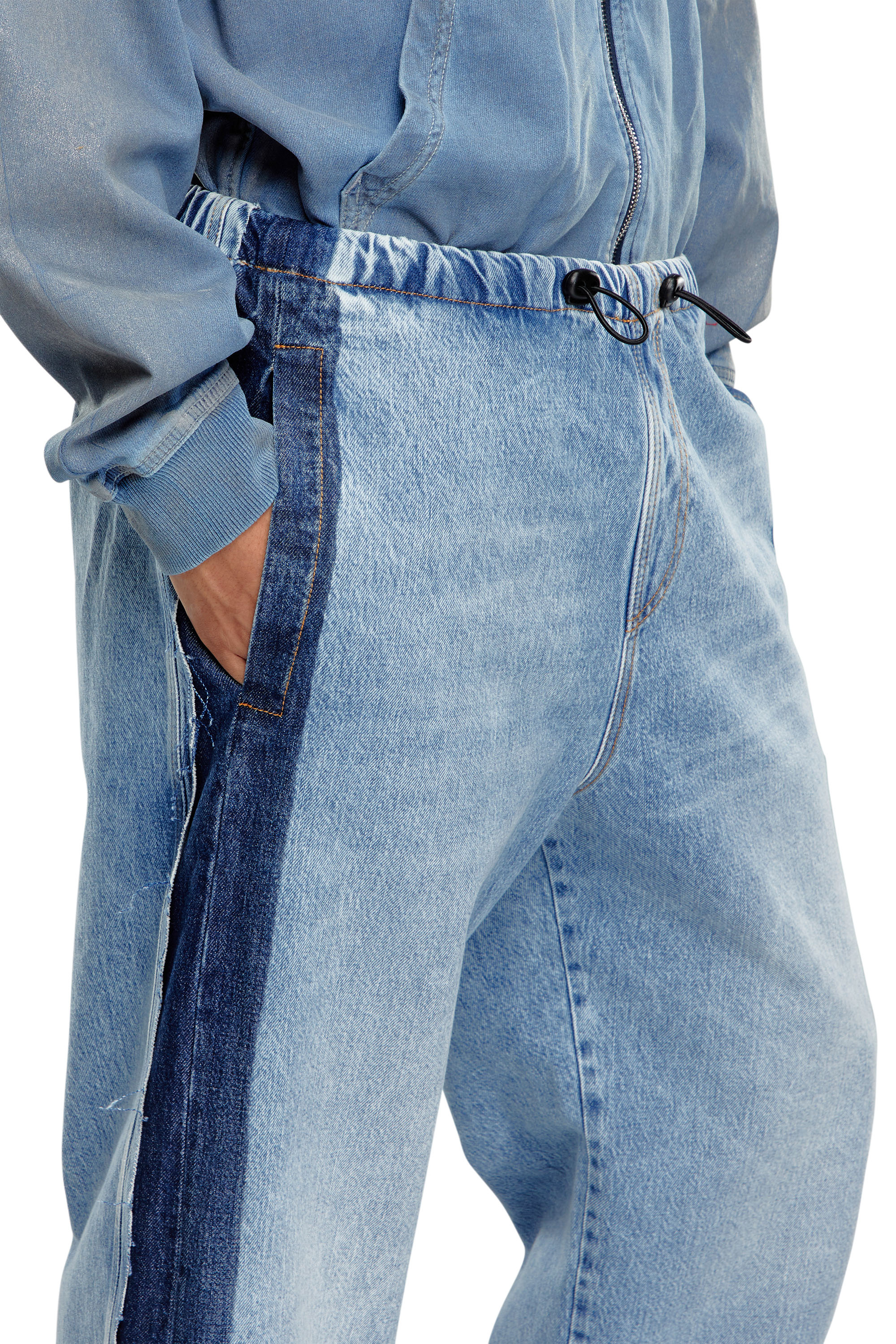 Diesel - Straight Jeans D-Martial 0GHAC, Azul Claro - Image 3
