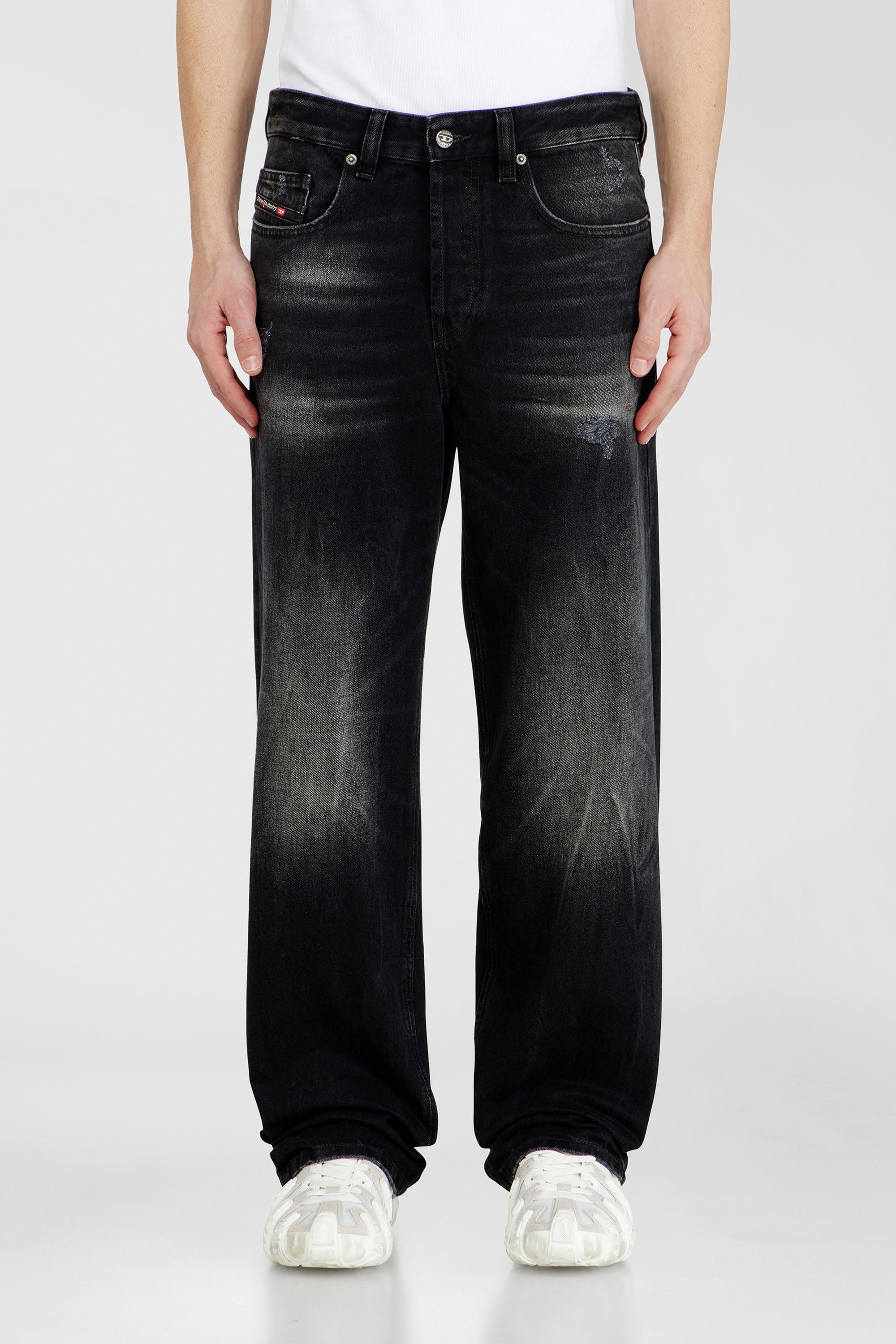 Diesel - Relaxed Jeans 2001 D-Macro 0BEBB Hombre, Negro - 1