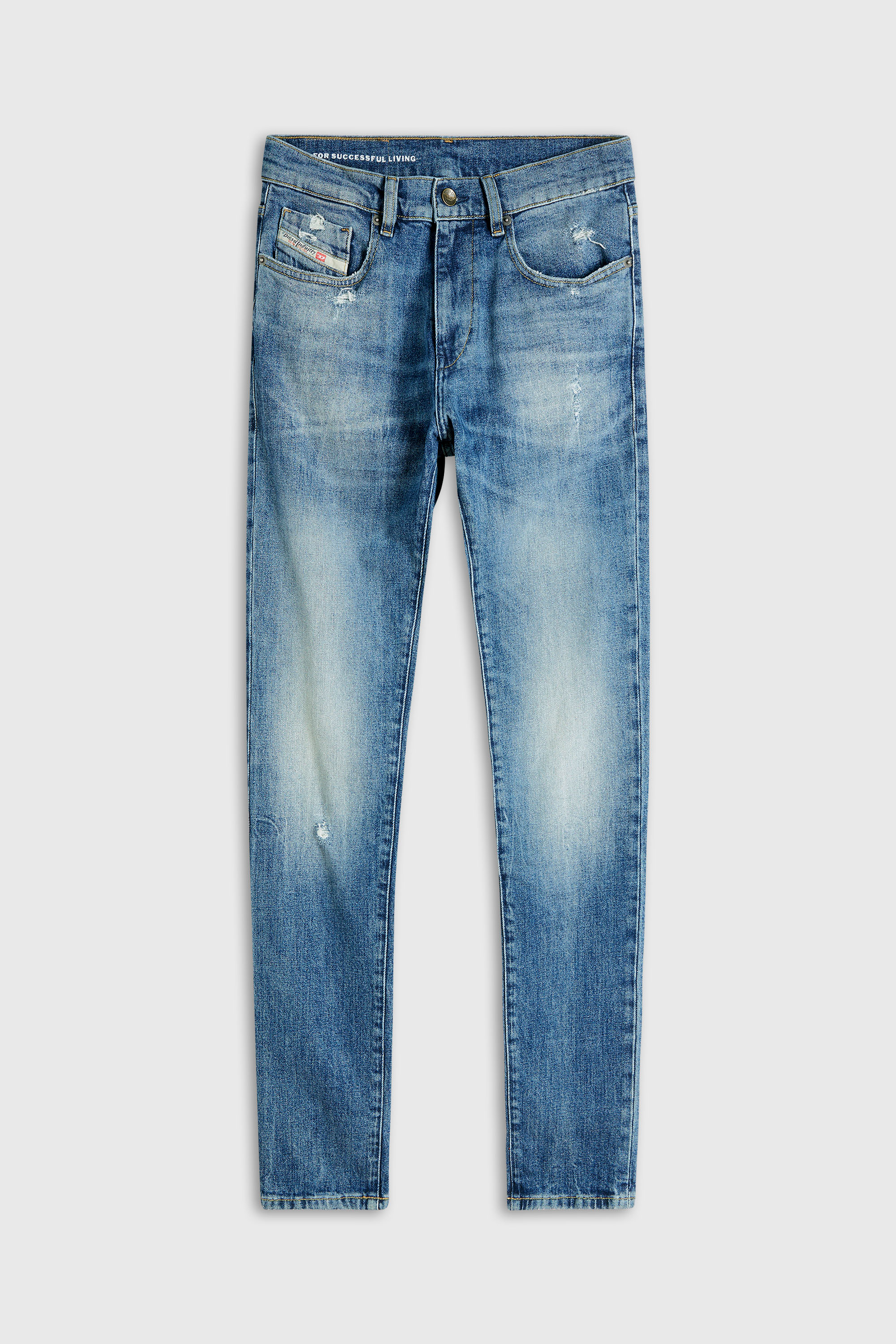 Diesel - Man's Slim Jeans 2019 D-Strukt 0KICR, Medium blue - 6