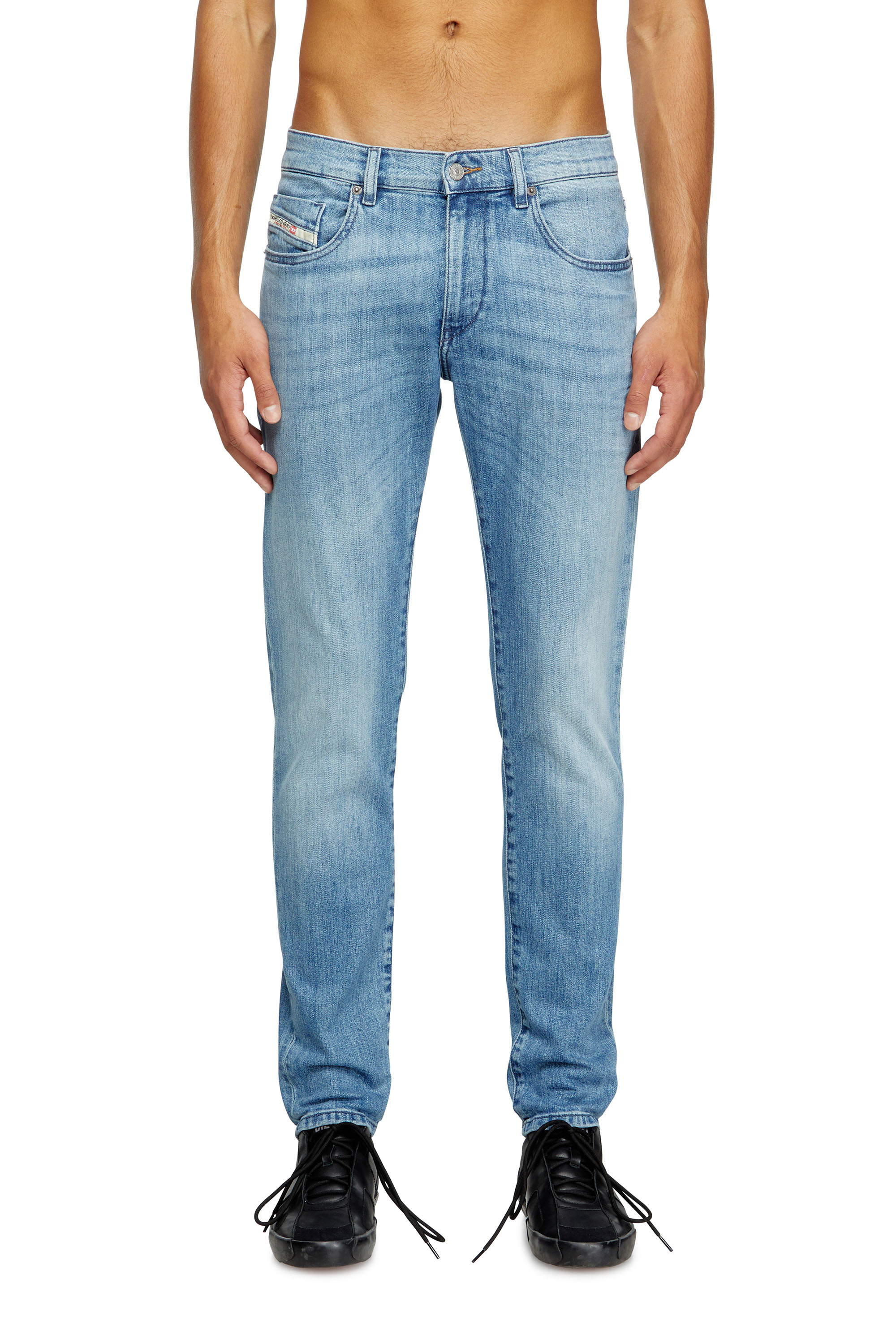 Diesel - Slim Jeans 2019 D-Strukt 0GRDI Hombre, Azul Claro - 2