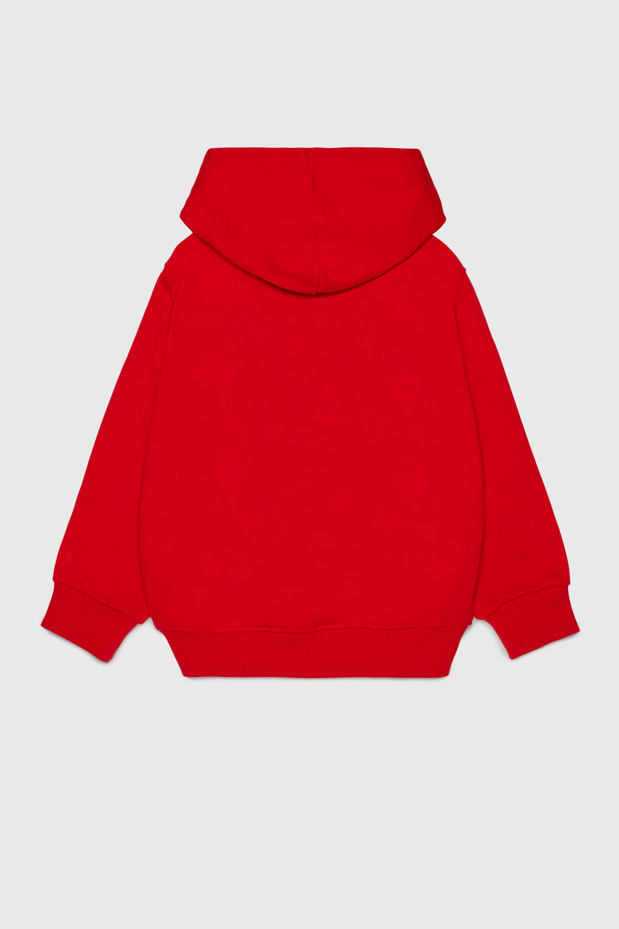 Diesel - SVELLYHOOD OVER, Man's Hoodie with two-tone Oval D print in Red - 2