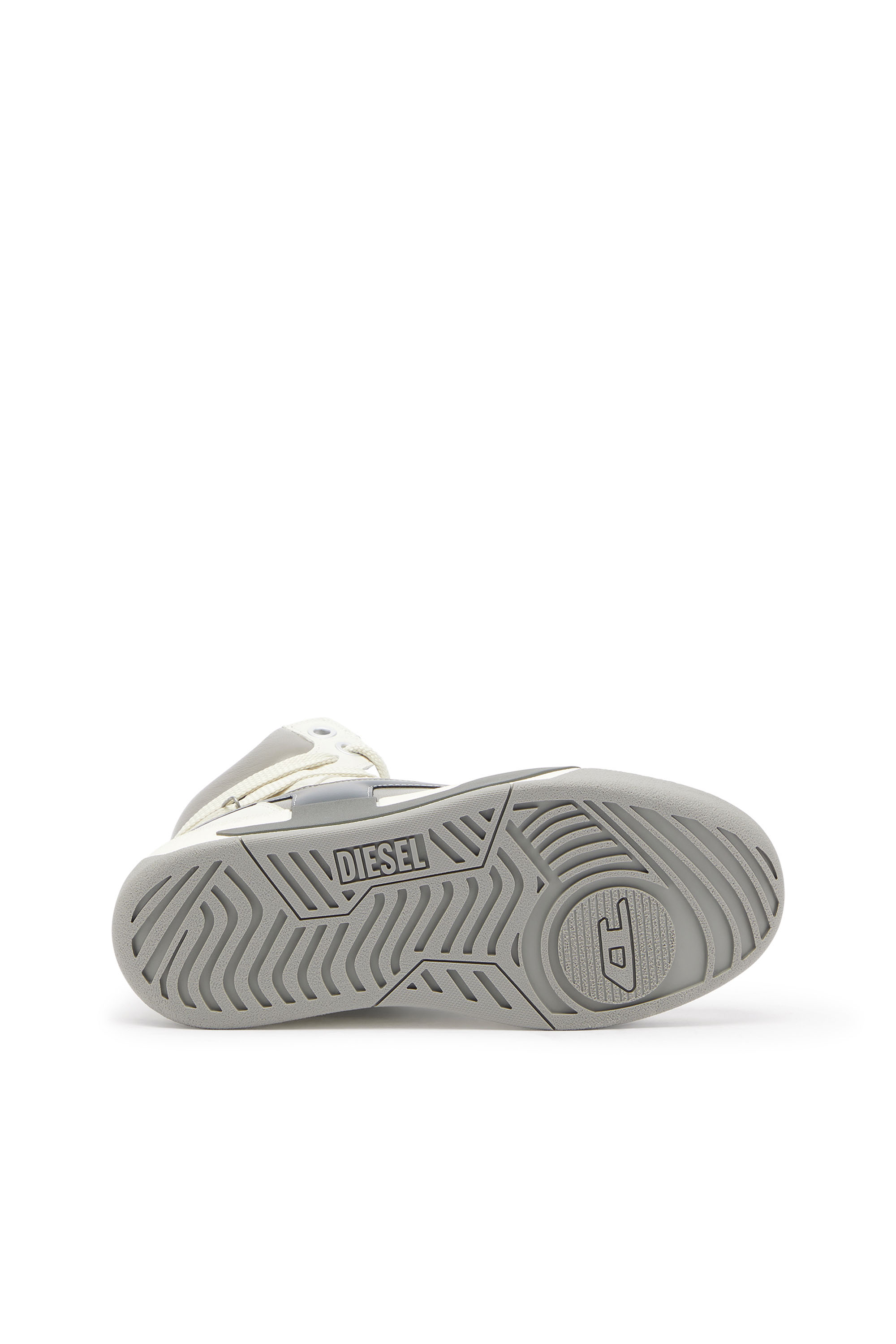 Diesel - S-D-OLLIE MID, S-D-Ollie - Zapatillas altas de piel con D logo Hombre in Blanco - 4