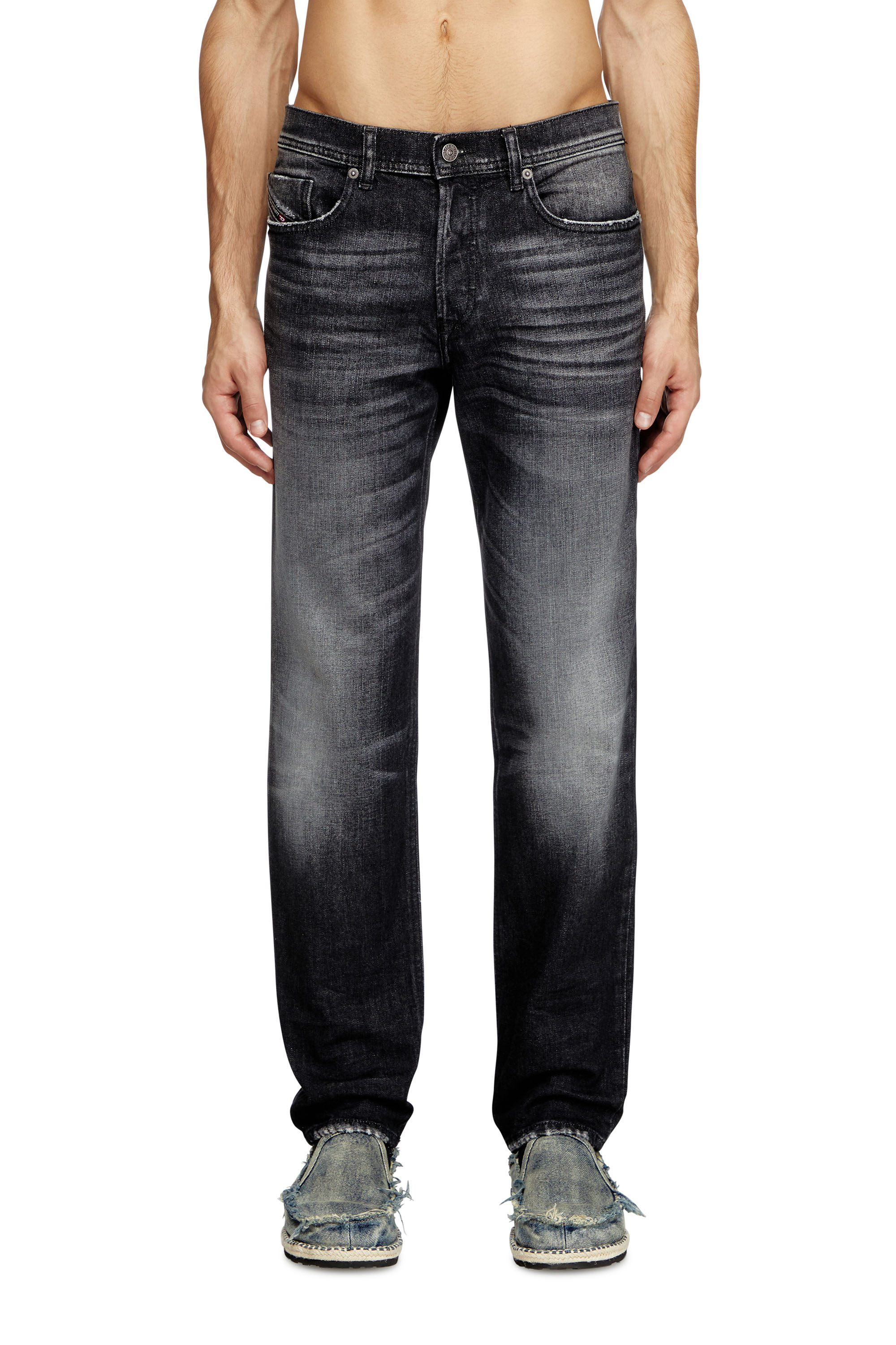 Diesel - Regular Jeans 2023 D-Finitive 09L50 Hombre, Negro/Gris oscuro - 1