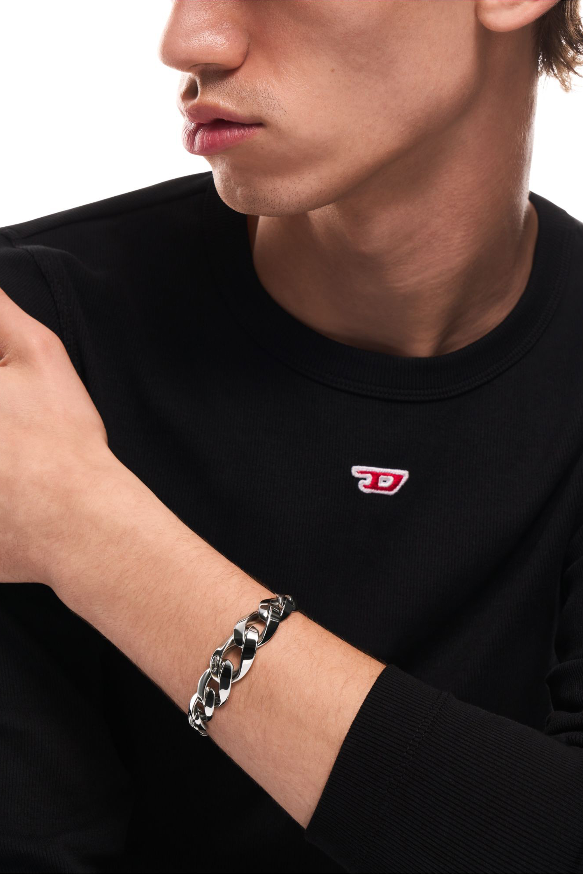 Diesel - DX1721040, Pulsera de cadena de acero inoxidable Unisex in Plateado - 5