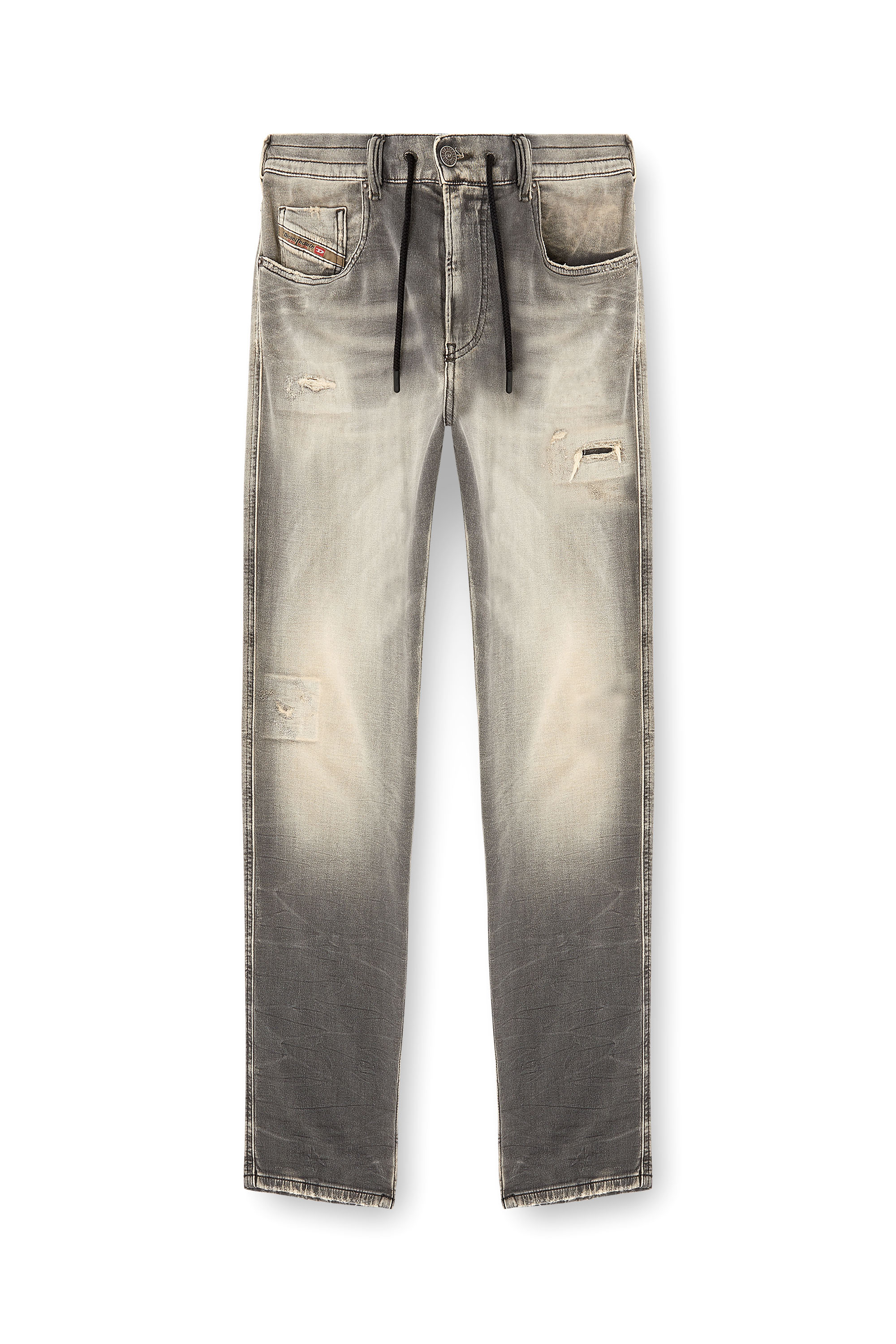 Diesel - Slim 2062 D-Strukt Joggjeans® 068UH Hombre, Gris Claro - 3