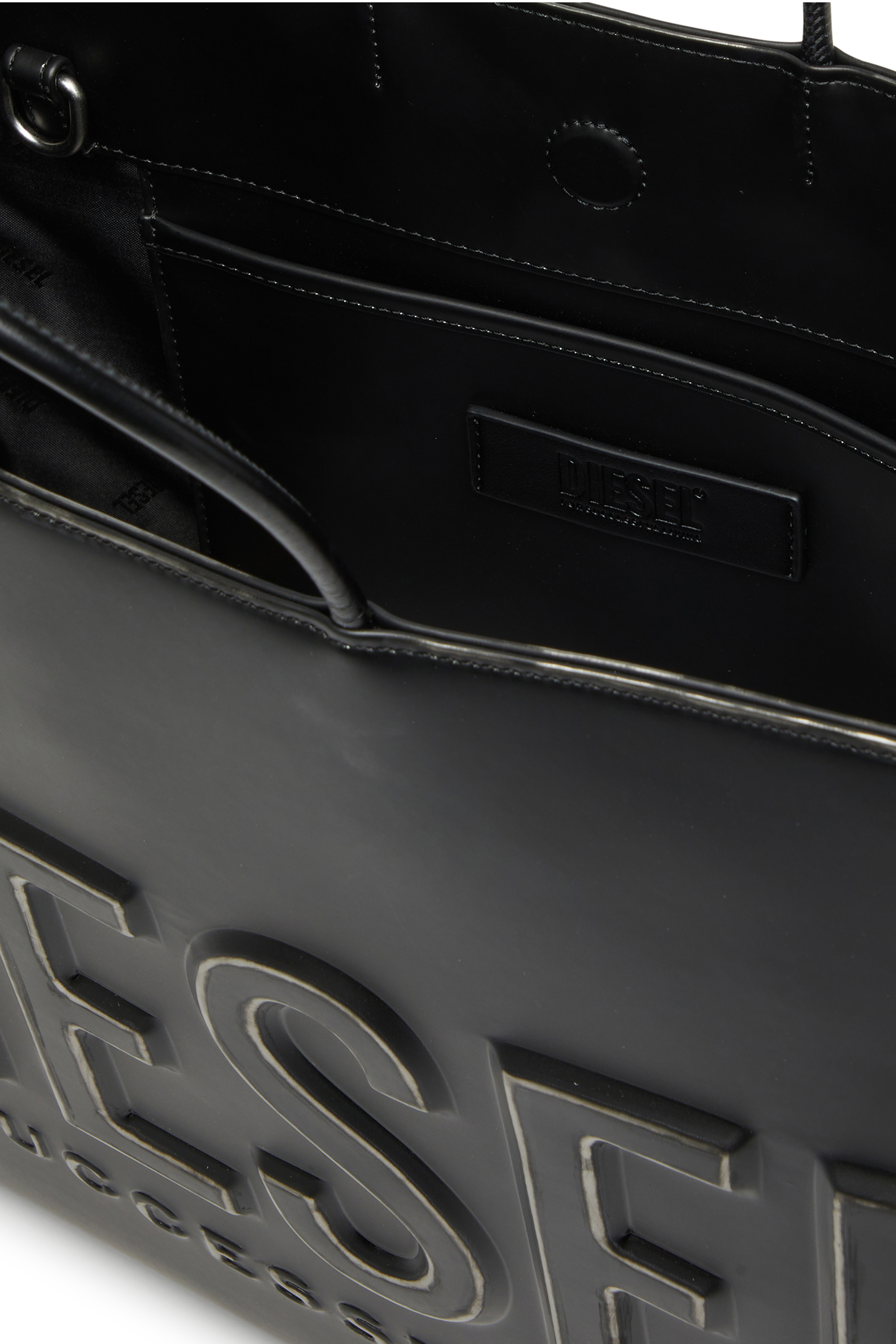 Diesel - DSL 3D TOTE EW X, Dsl 3D Bolso con correa ajustable Unisex in Negro - 3