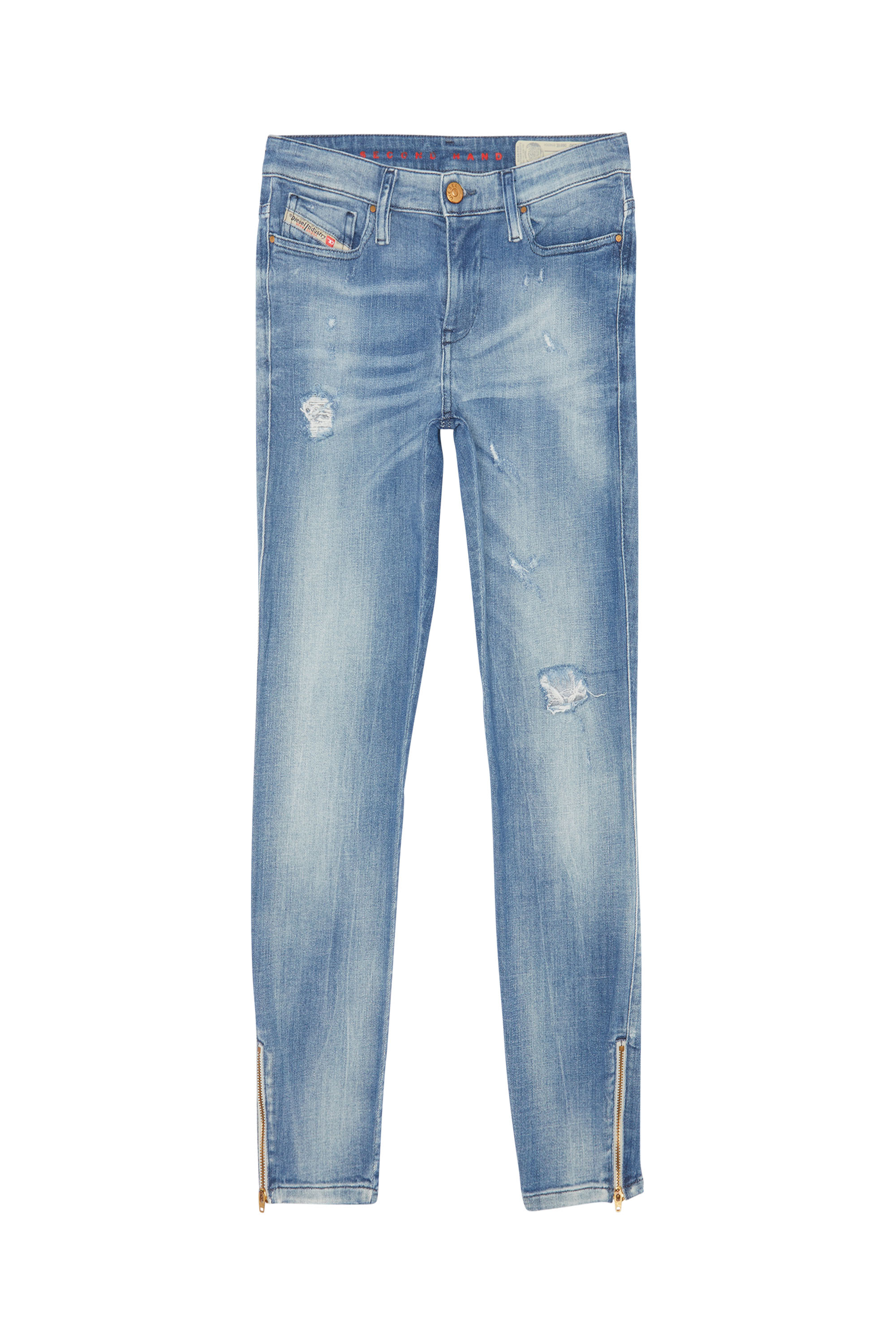 Diesel - SKINZEE-ZIP, Diesel Mujer - Vaqueros Azul medio Mujer in Azul marino - 1