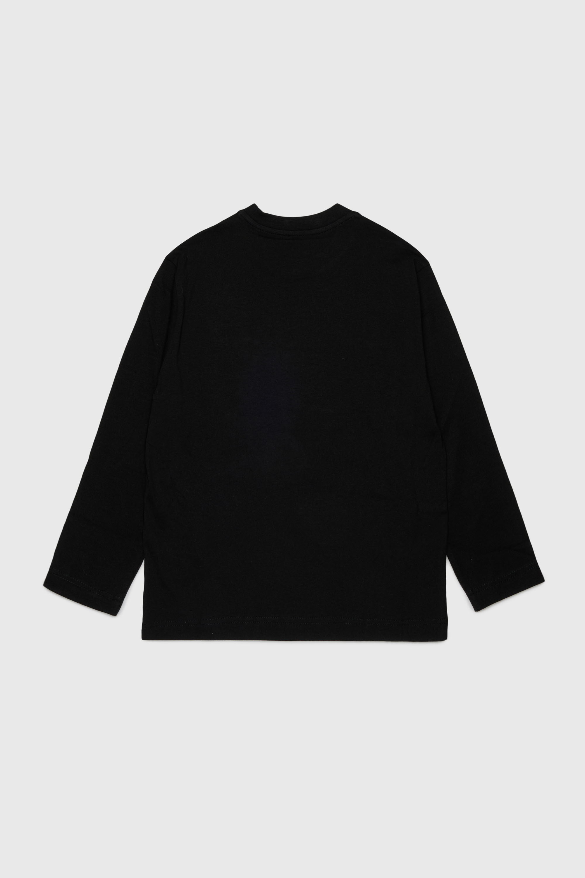 Diesel - TLODIMLS OVER, Camiseta de manga larga con estampado Diesel Industry Hombre in Negro - 2
