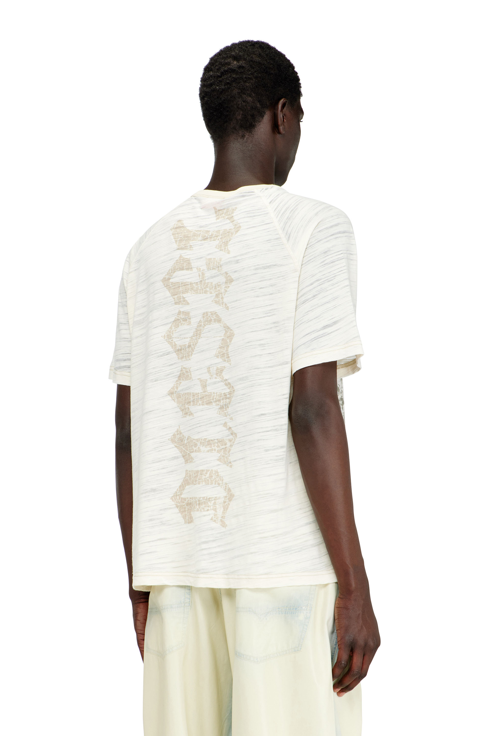 Diesel - T-JALO-A, Camiseta con estampado gr&aacute;fico Hombre in Blanco - 4