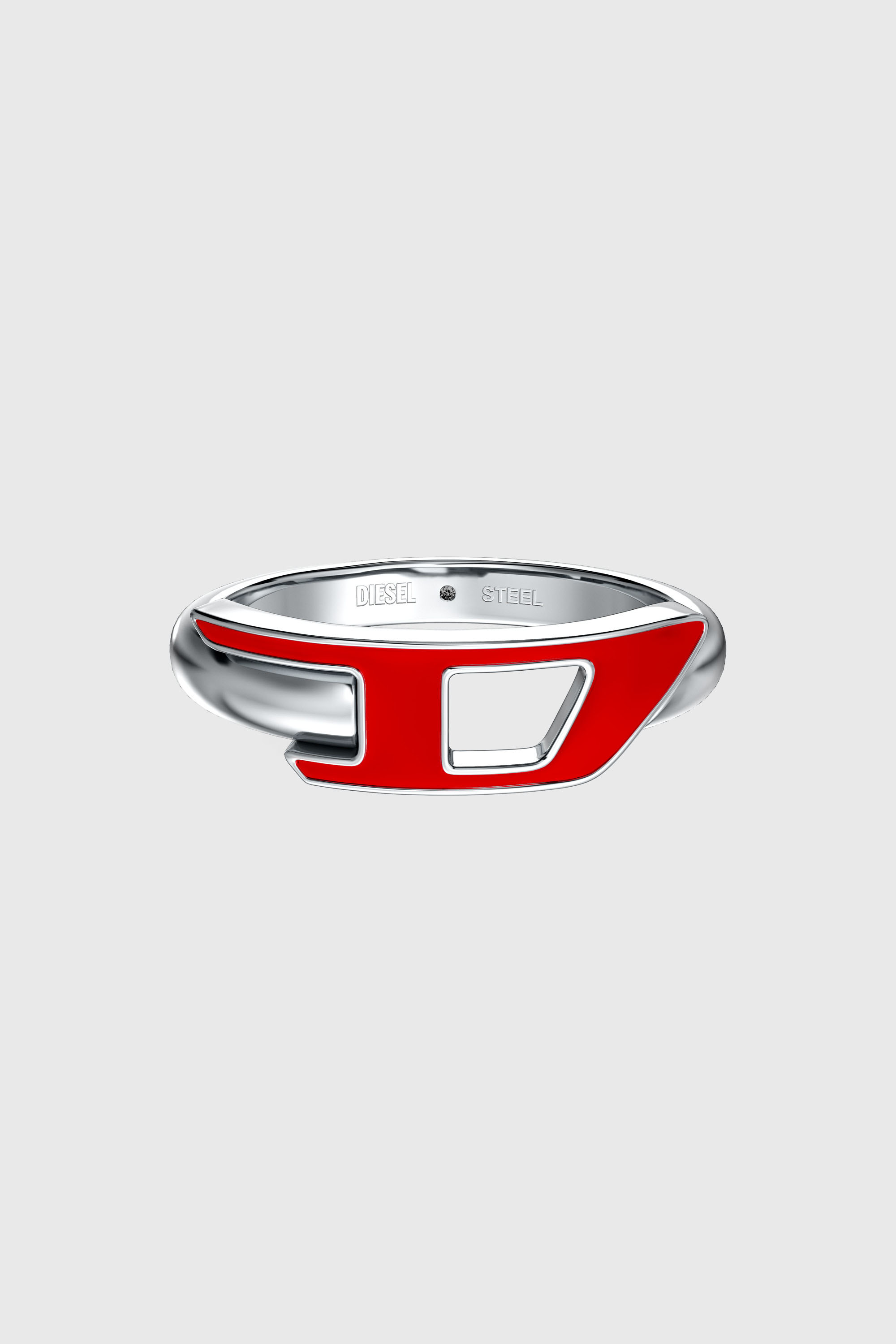 Diesel - DX1688040 JEWELLERY, Anillo de banda de acero inoxidable Unisex in Plateado - 4
