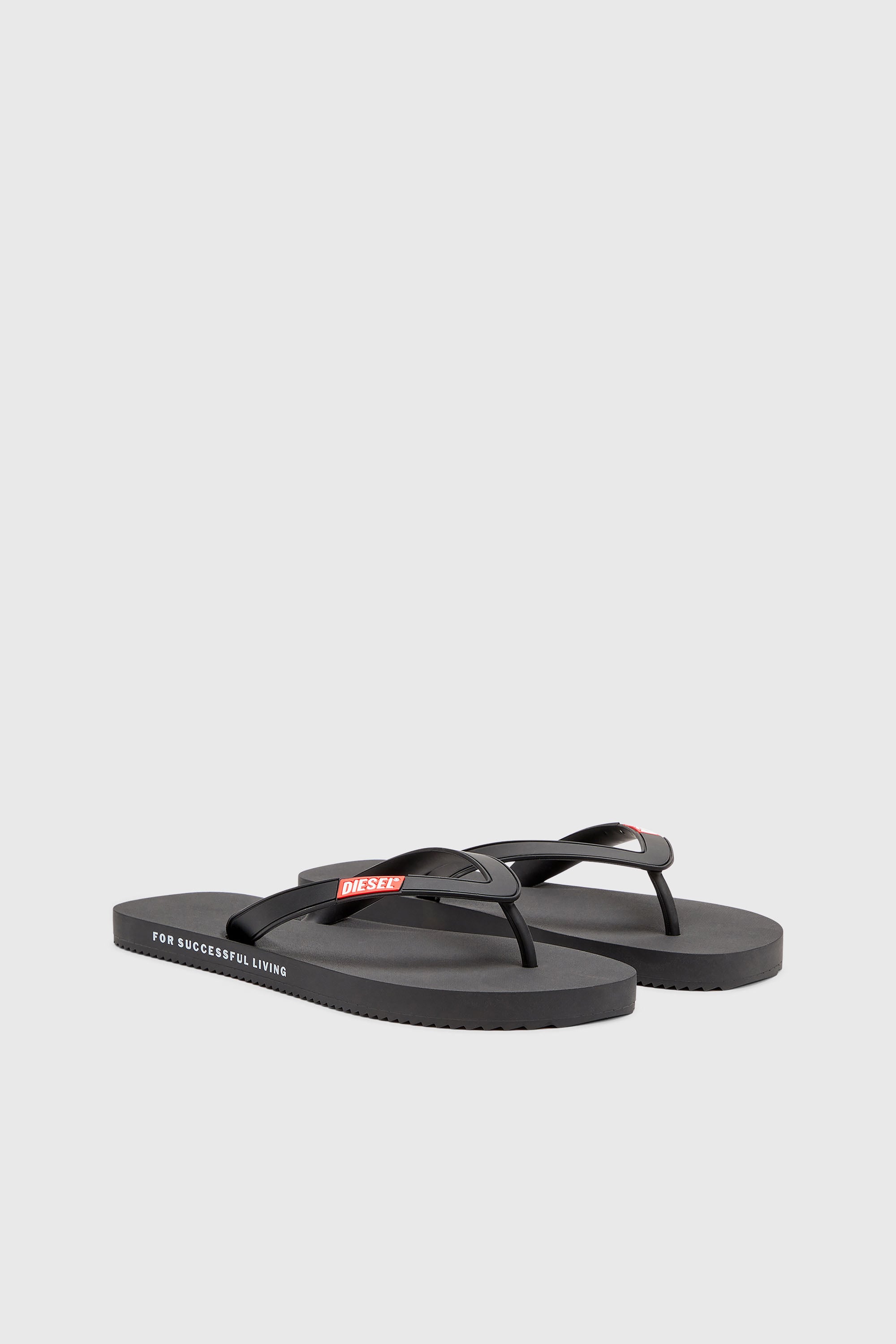 Diesel - SA-RIO, Sa-Rio-Chancletas de goma Hombre in Negro - 2