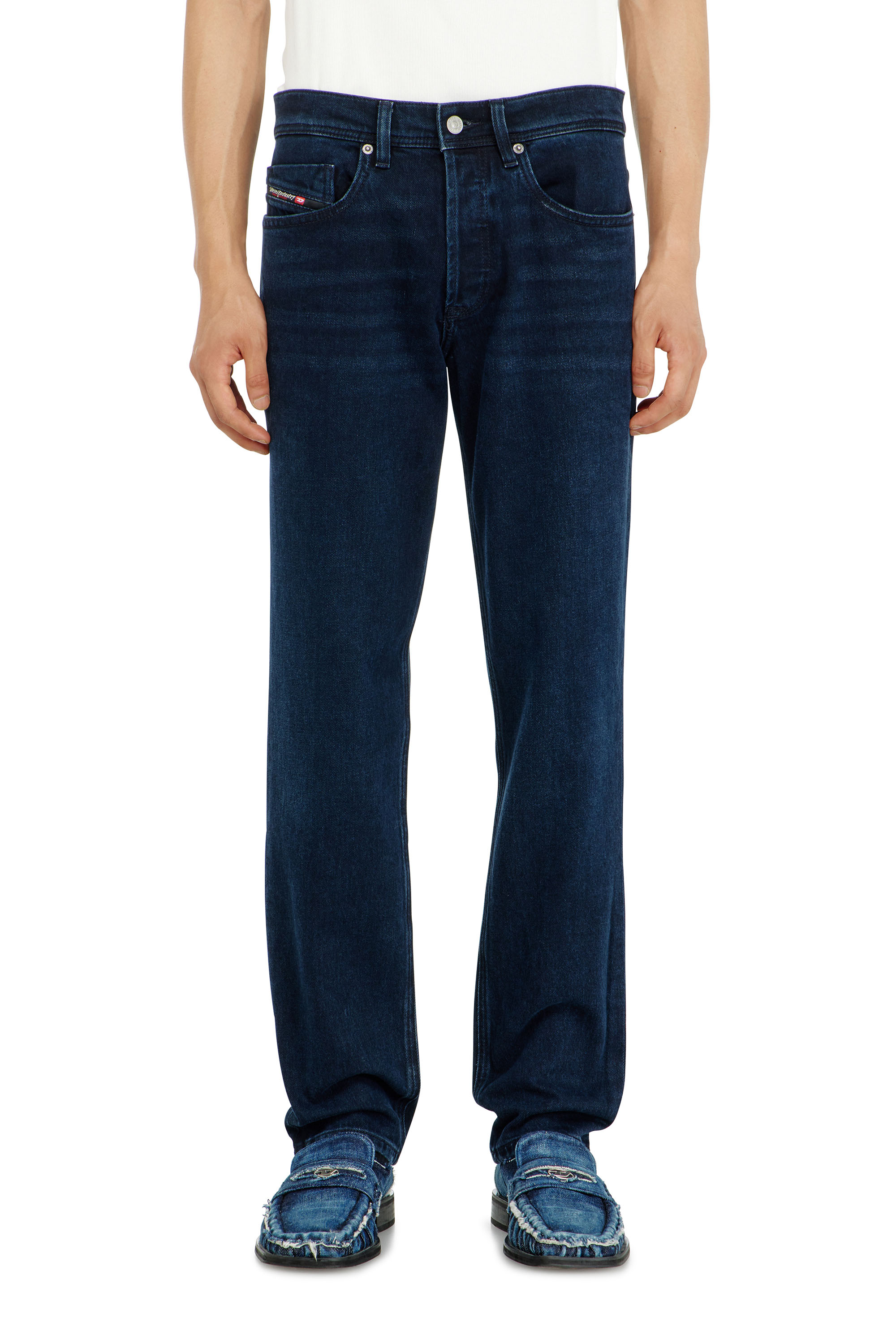Diesel - Regular Jeans 2023 D-Finitive 0KBBJ Hombre, Azul Oscuro - 4