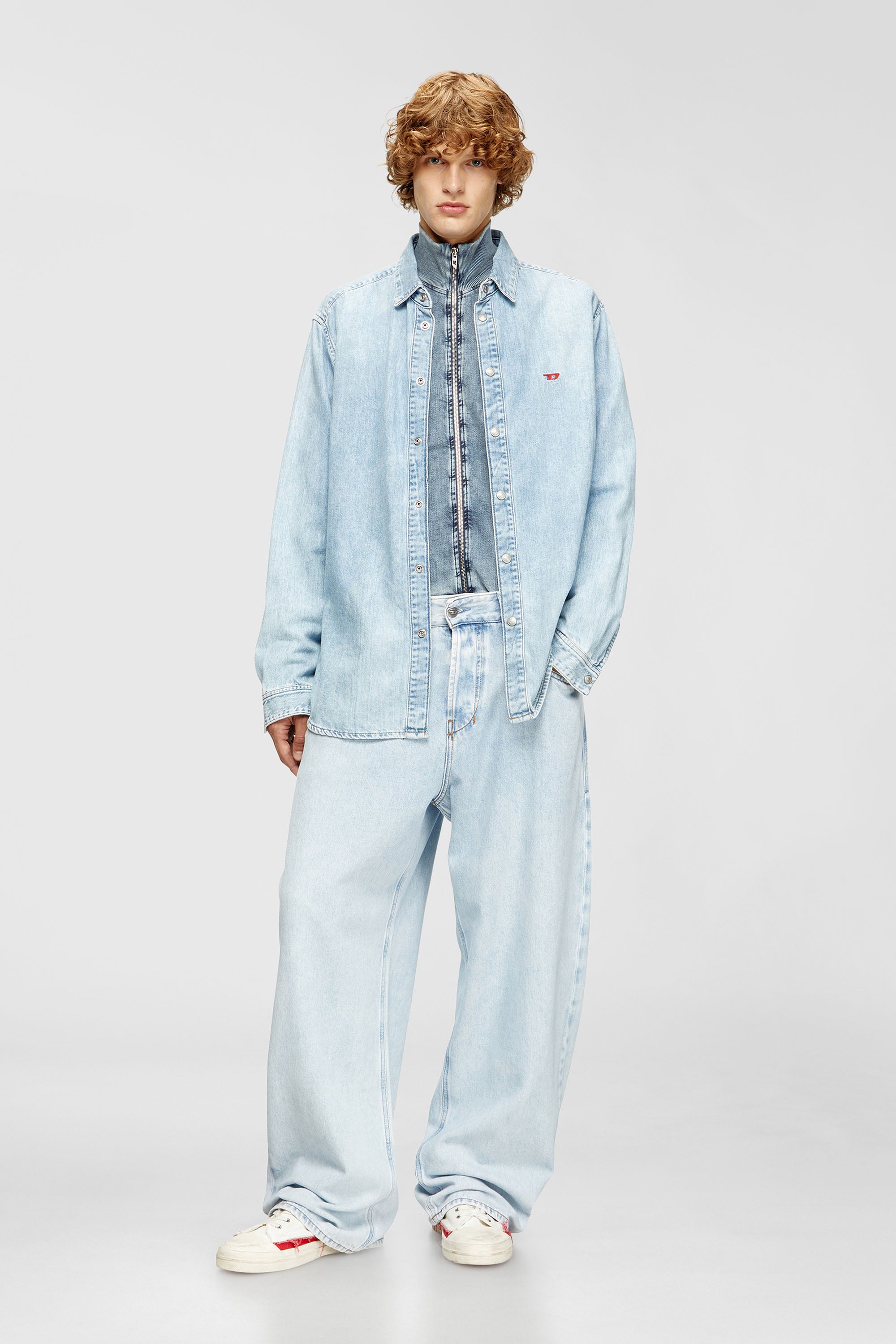 Diesel - D-SIMPLY, Camisa en denim Hombre in Azul marino - 2