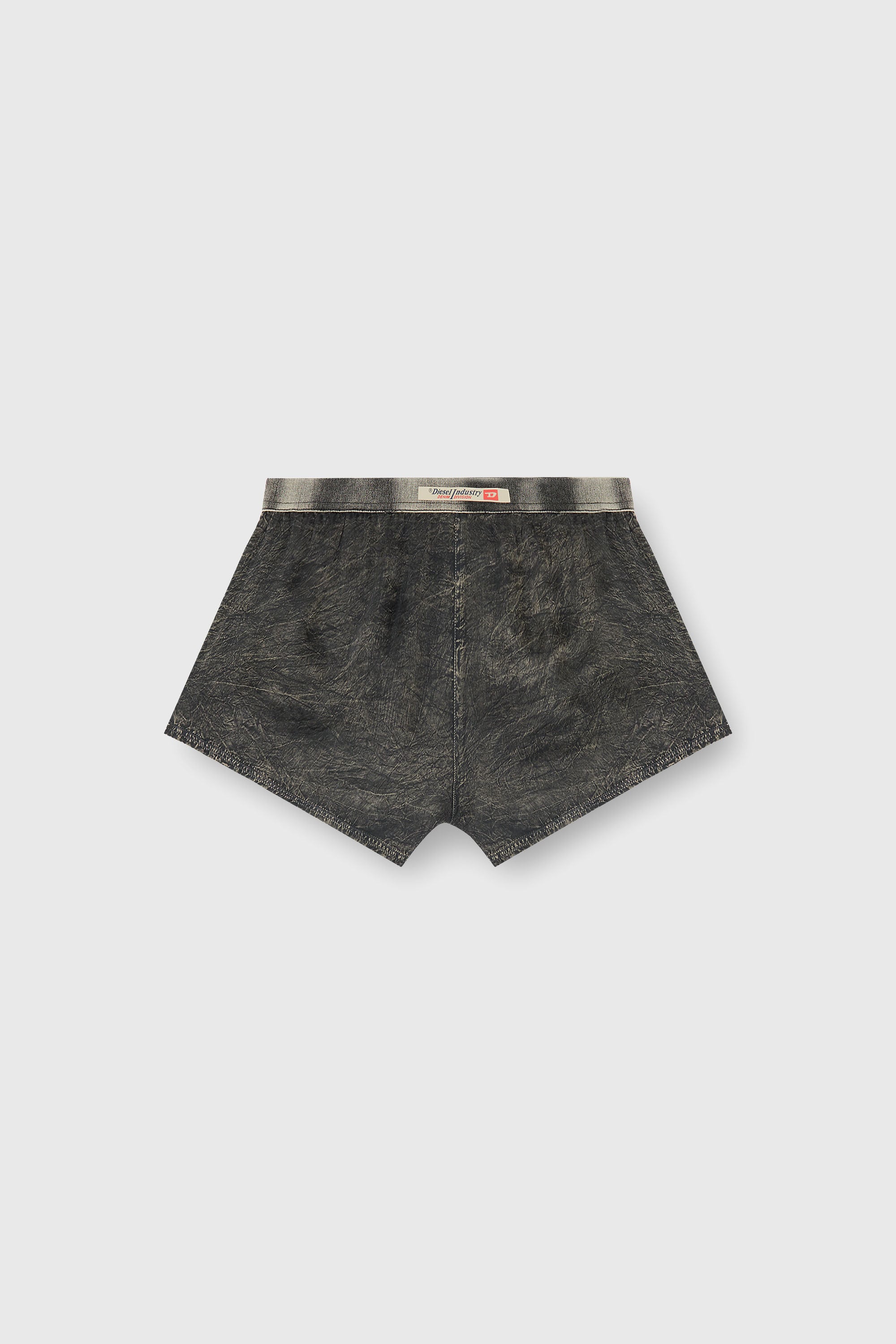 Diesel - SURYA-DNM, Pantalones cortos de viscosa fluida tratada Mujer in Gris - 2
