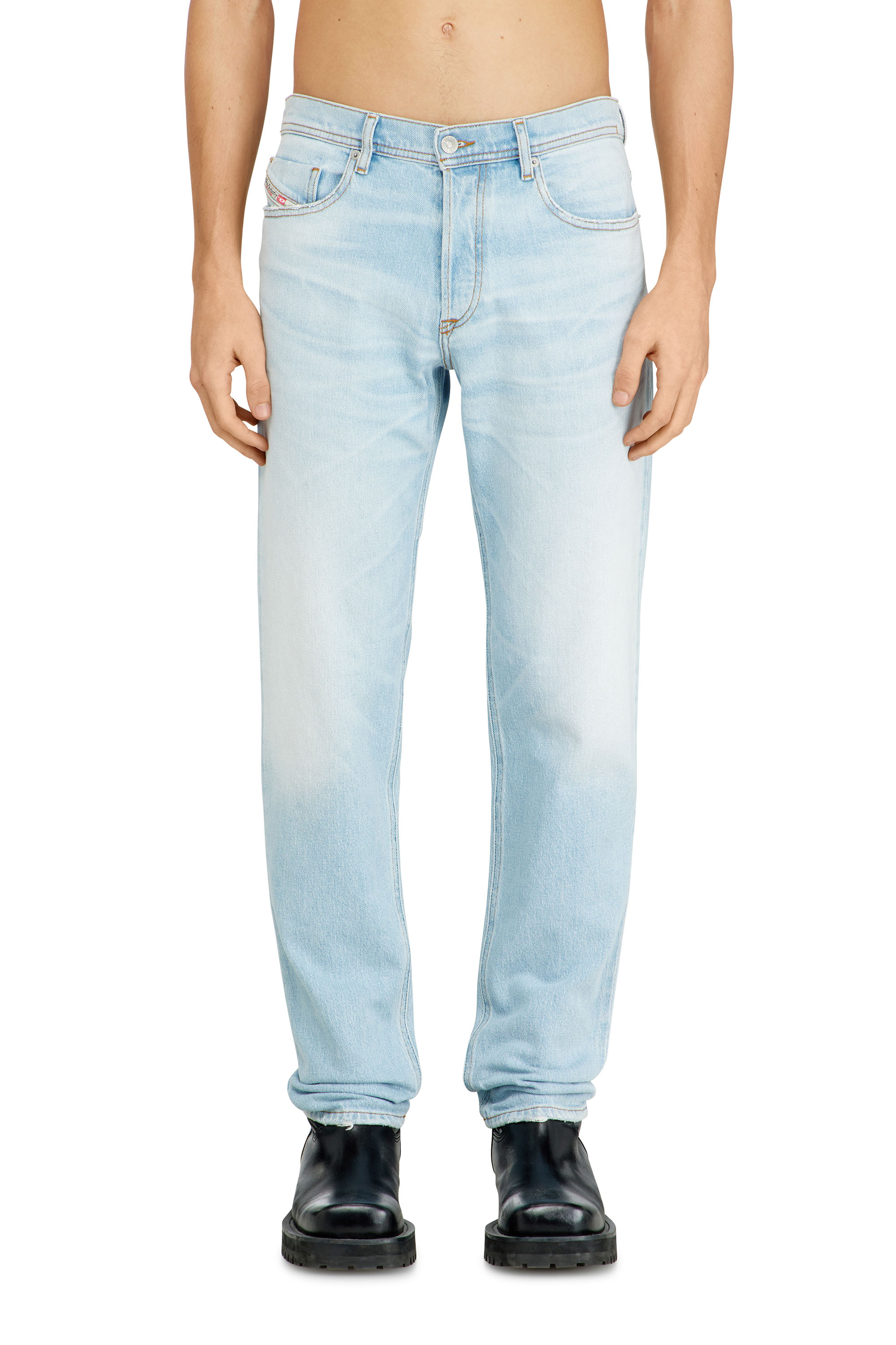 Diesel - Regular Jeans 2023 D-Finitive 09N54 Hombre, Azul Claro - 3