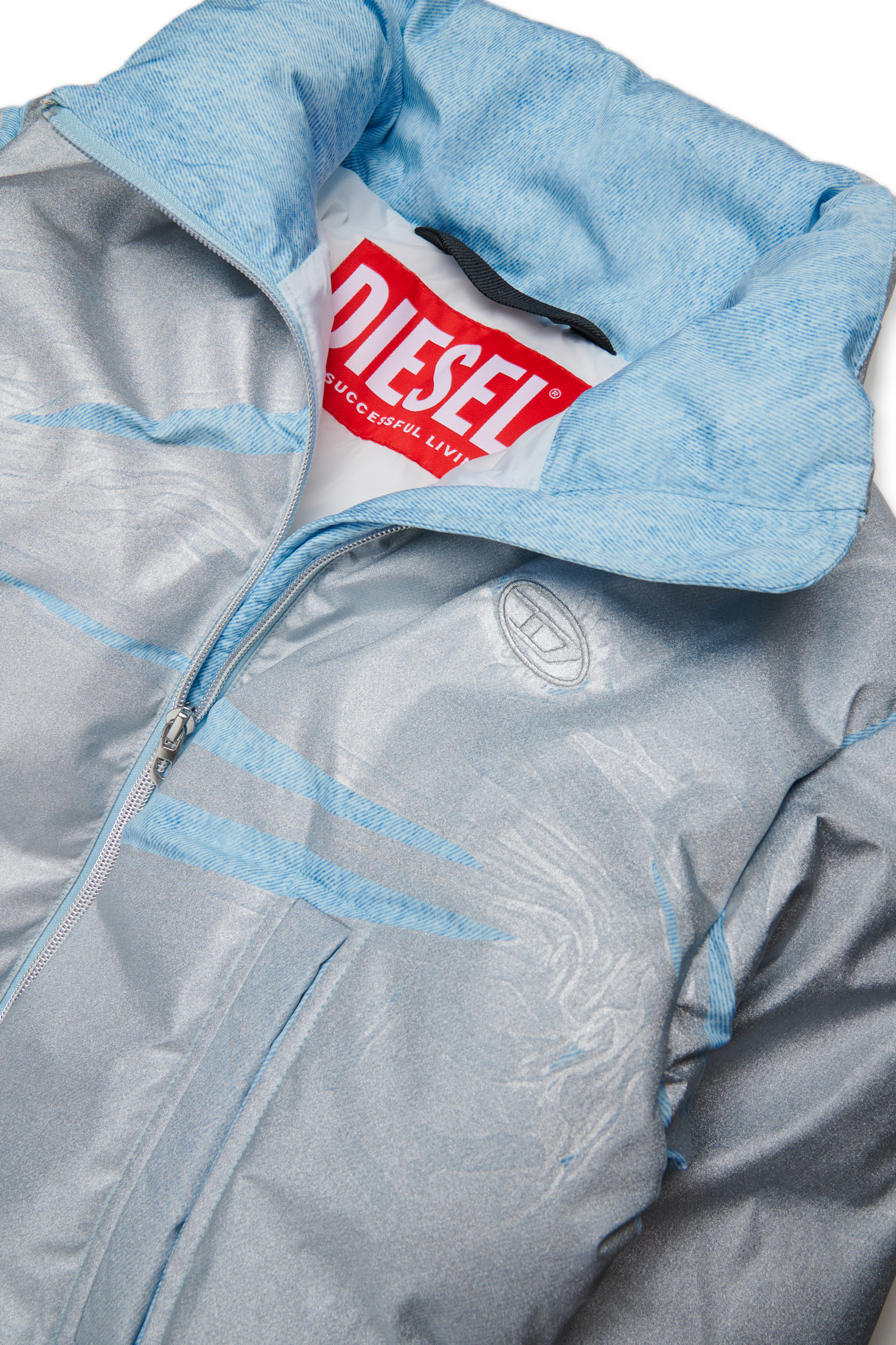 Diesel - JWHIMSY, Chaqueta con cremallera frontal Mujer in Azul marino - 4