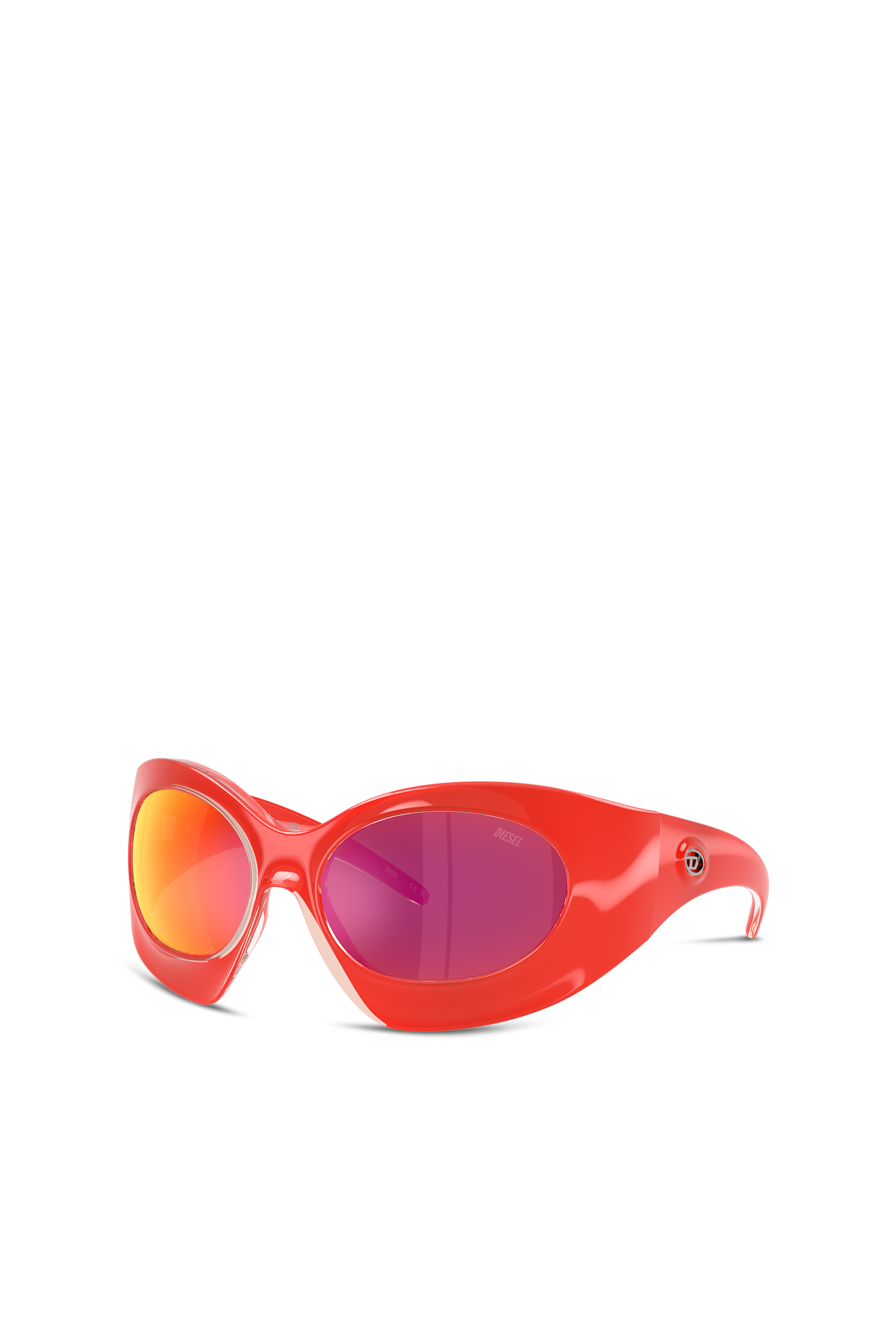 Diesel - 0DL3014U KAROLG, Gafas de sol con forma envolvente Unisex in Naranja - 1