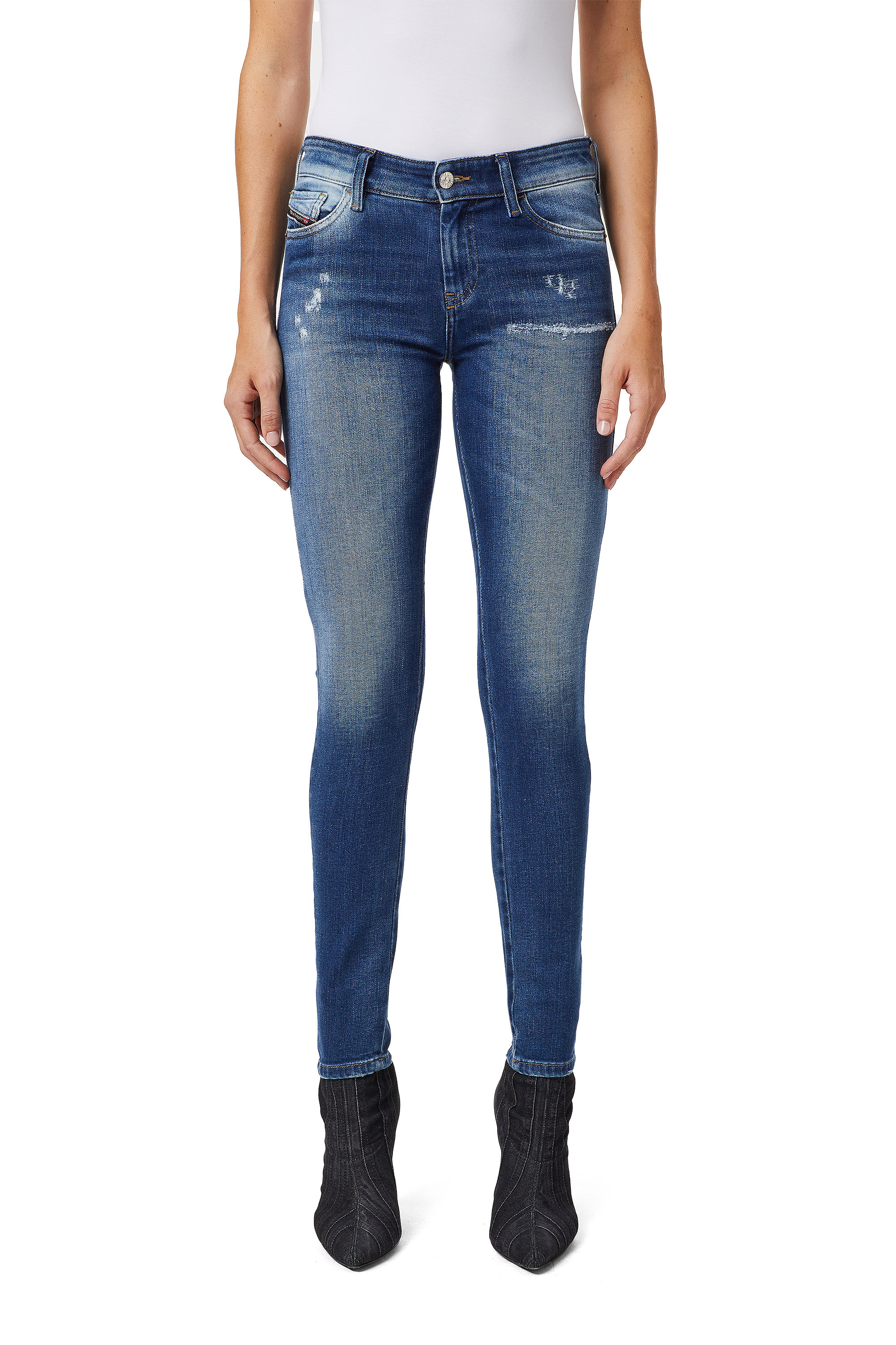 Slandy 009PU, Azul medio - Vaqueros