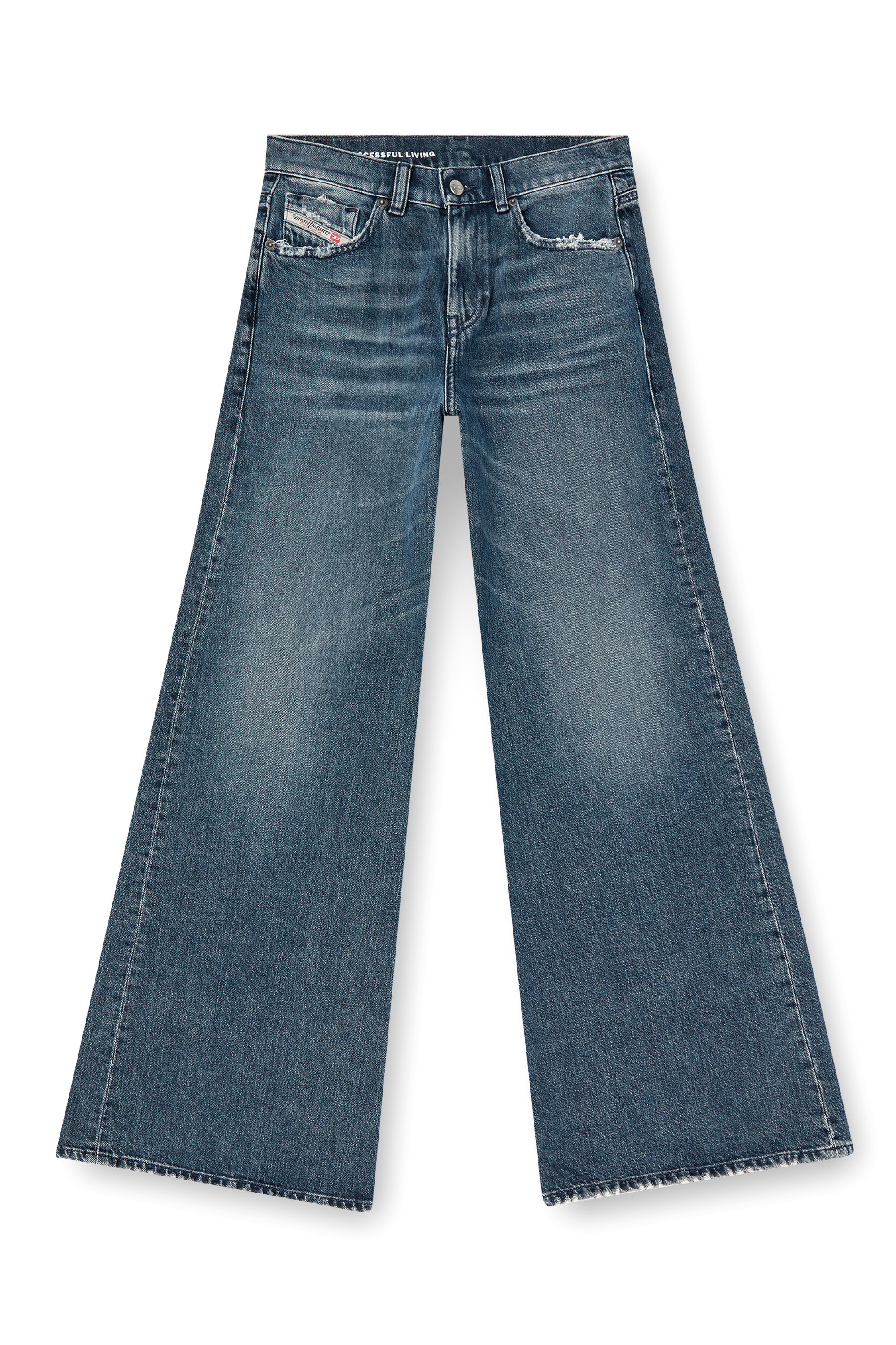 Diesel - Flare Jeans 1978 D-Akemi 007Y7 Mujer, Azul medio - 3