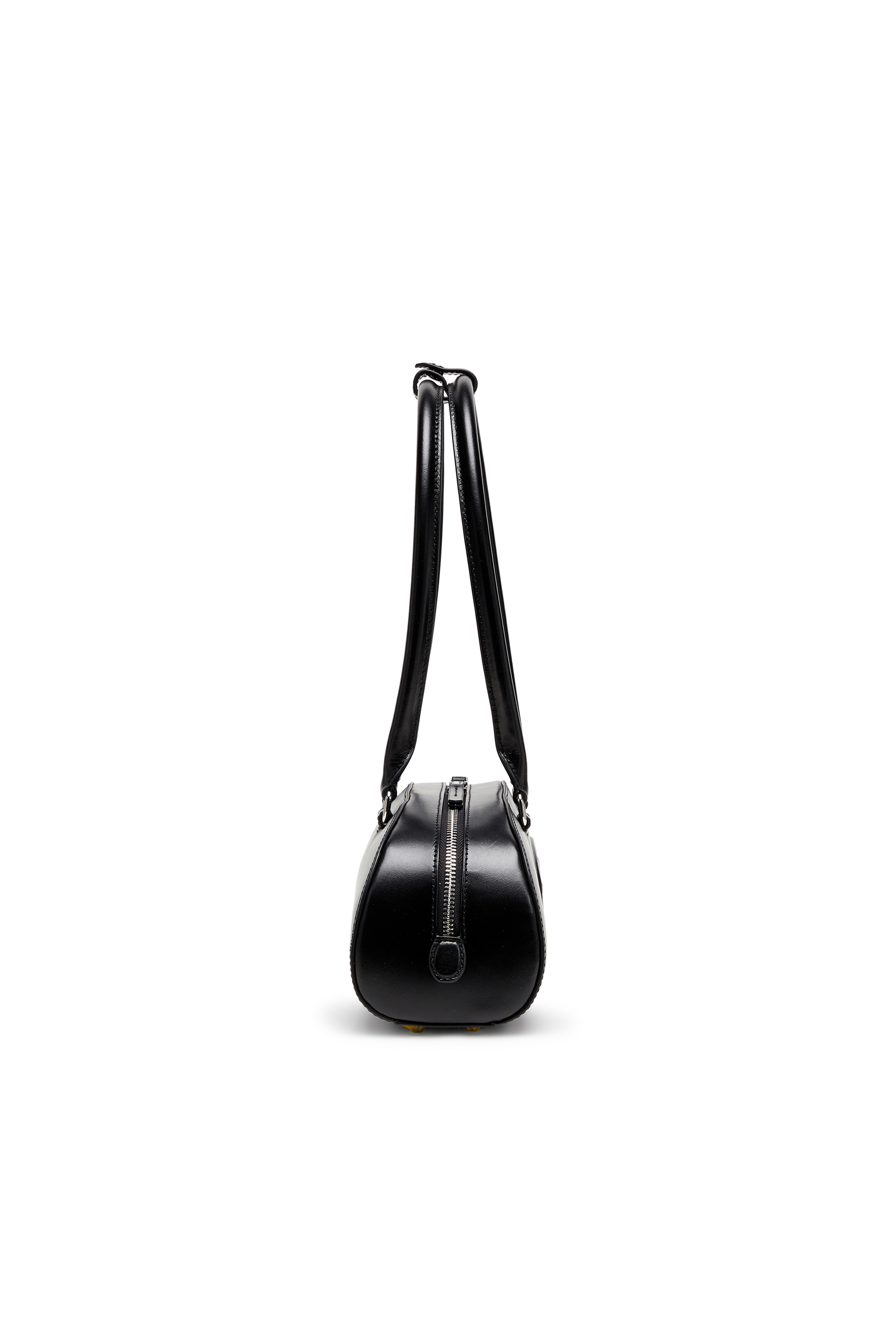 Diesel - 1DR DOME SHOULDER EW, 1DR Dome - Bolso bowling alargado de piel Mujer in Negro - 4